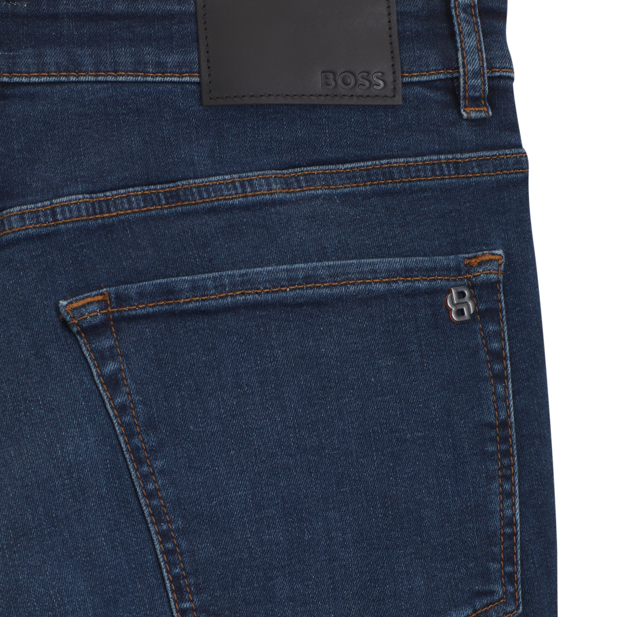Mens BOSS Dark Blue RE.Maine BO Regular Fit Jeans