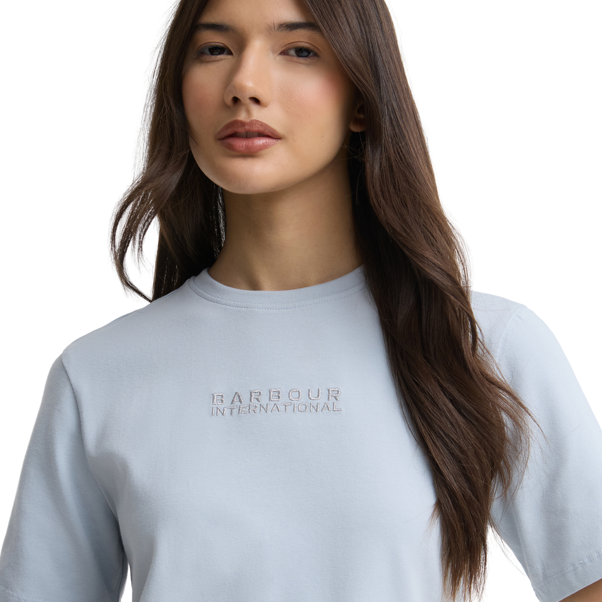 Womens Barbour International Pearl Blue Nova S/s T Shirt