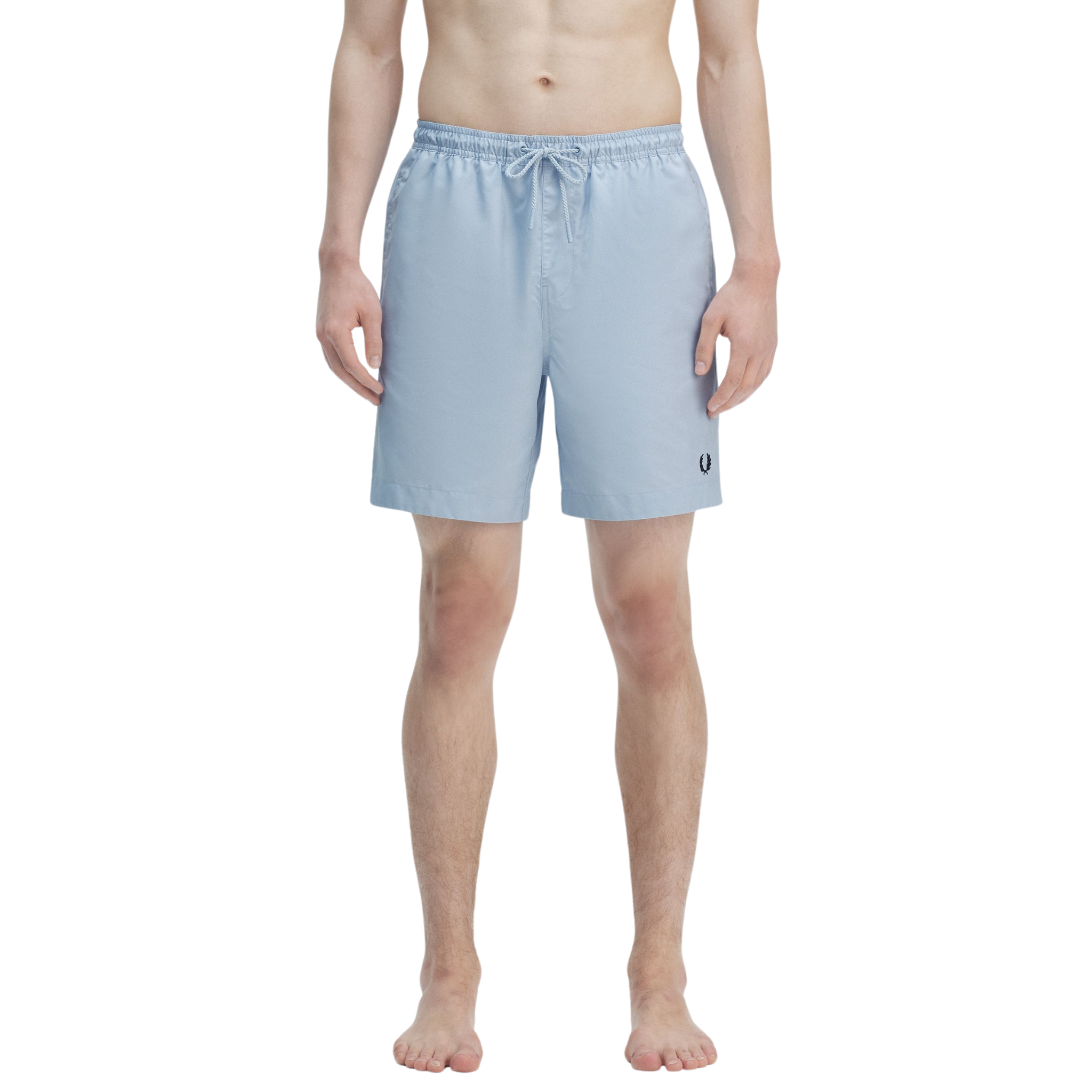 Mens Fred Perry Light Smoke Blue Classic Swim Shorts