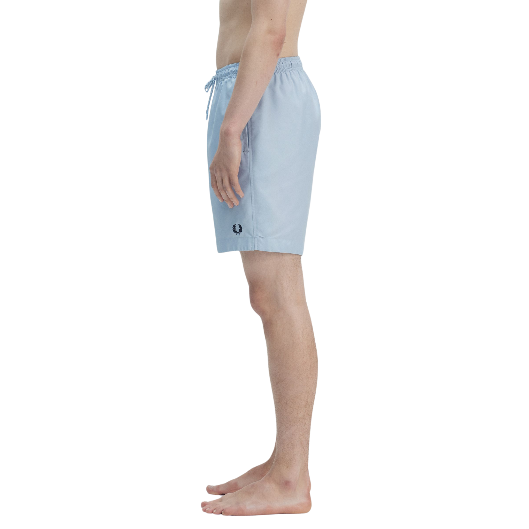 Mens Fred Perry Light Smoke Blue Classic Swim Shorts