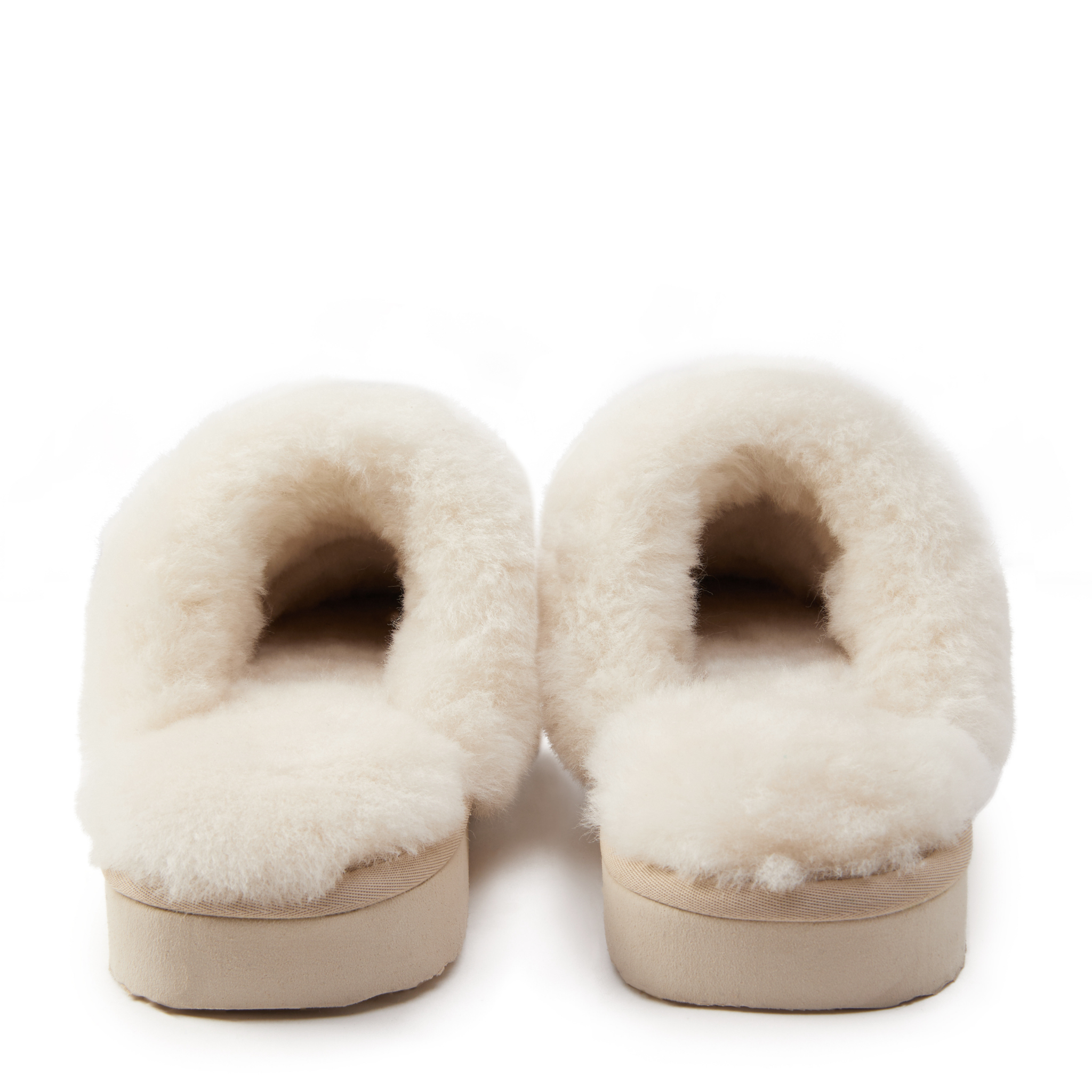 Womens Holland Cooper Oyster Shearling Slippers