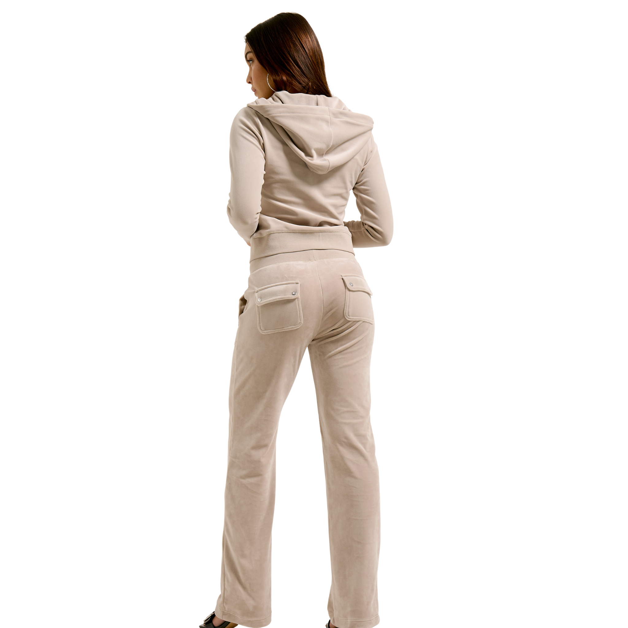 Womens Juicy Couture String Robertson Classic Zip Hoodie