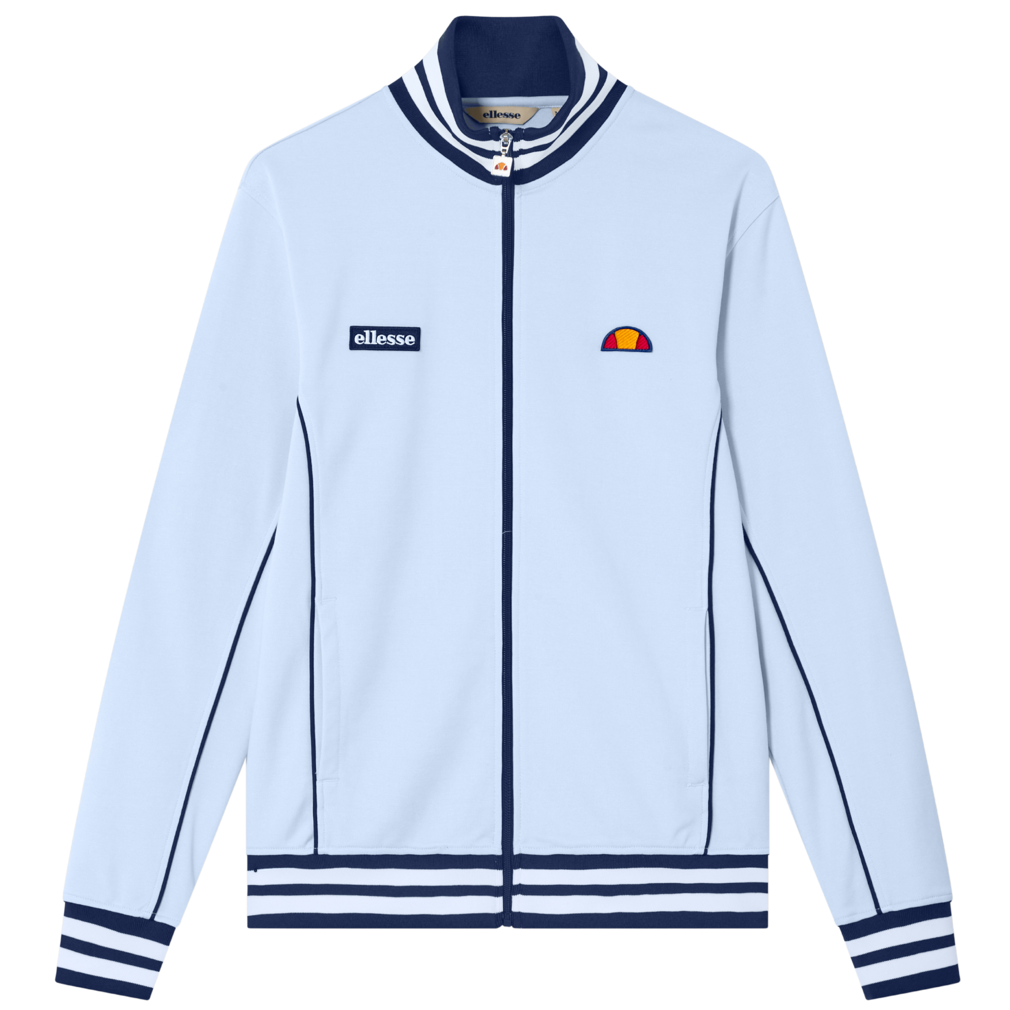Mens Ellesse Light Blue/Navy Milan Track Jacket