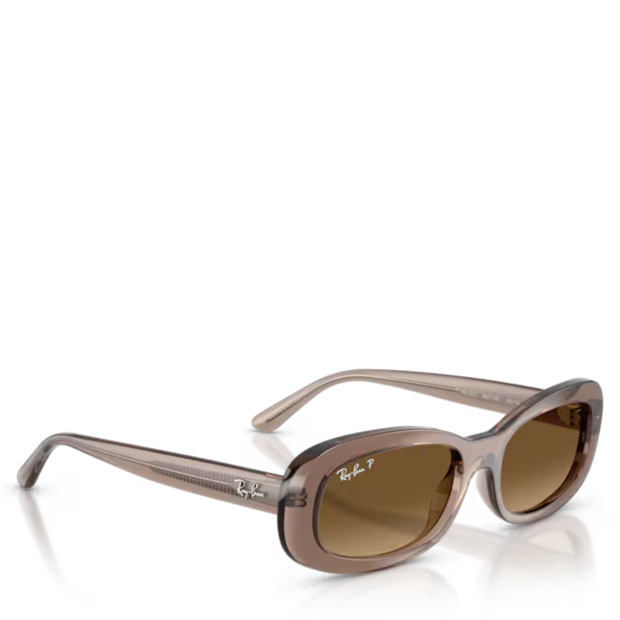 Womens Ray-Ban 6827M2 Transparent Beige RB2221 Polarized Sunglasses