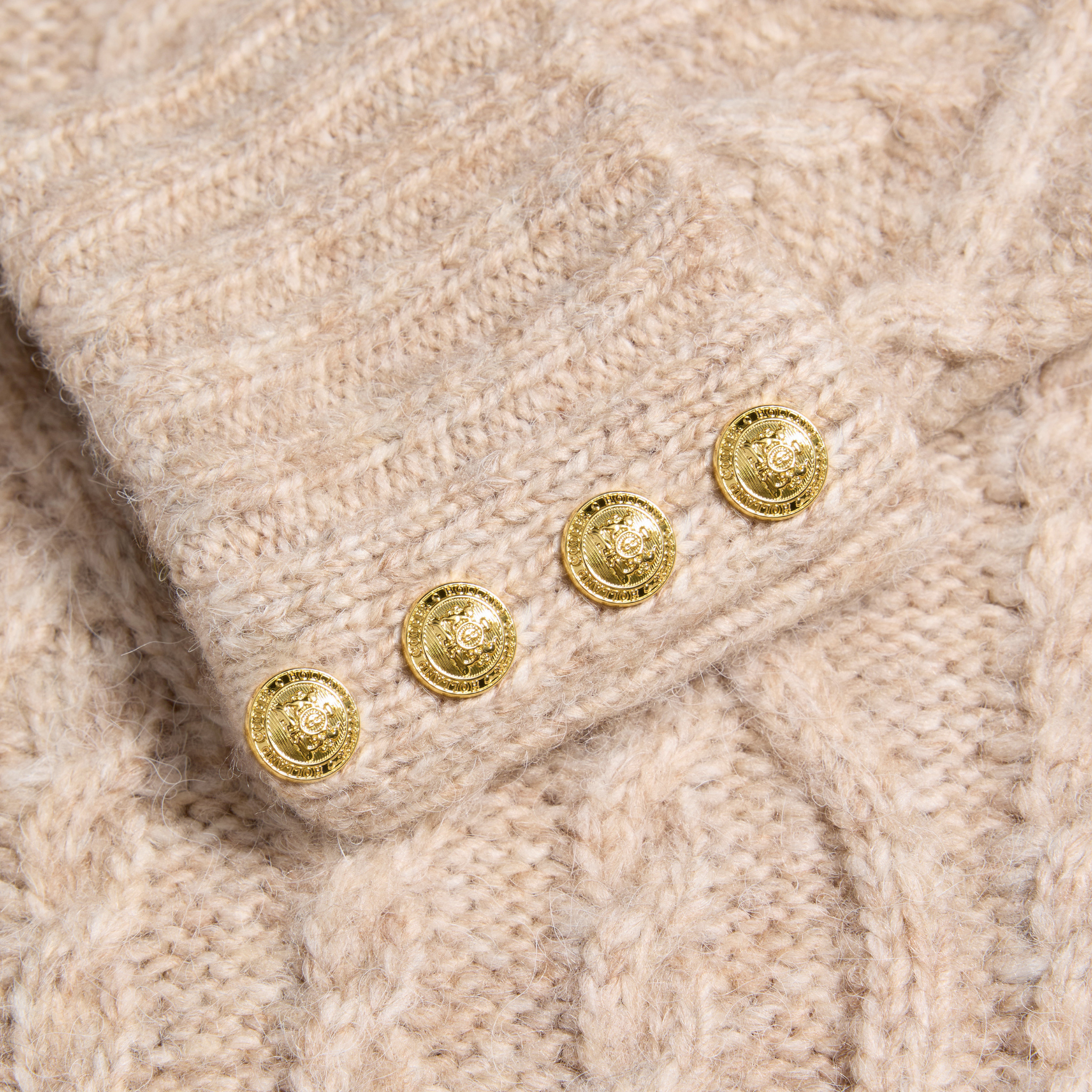 Womens Holland Cooper Taupe Noveli Roll Neck Knit Jumper