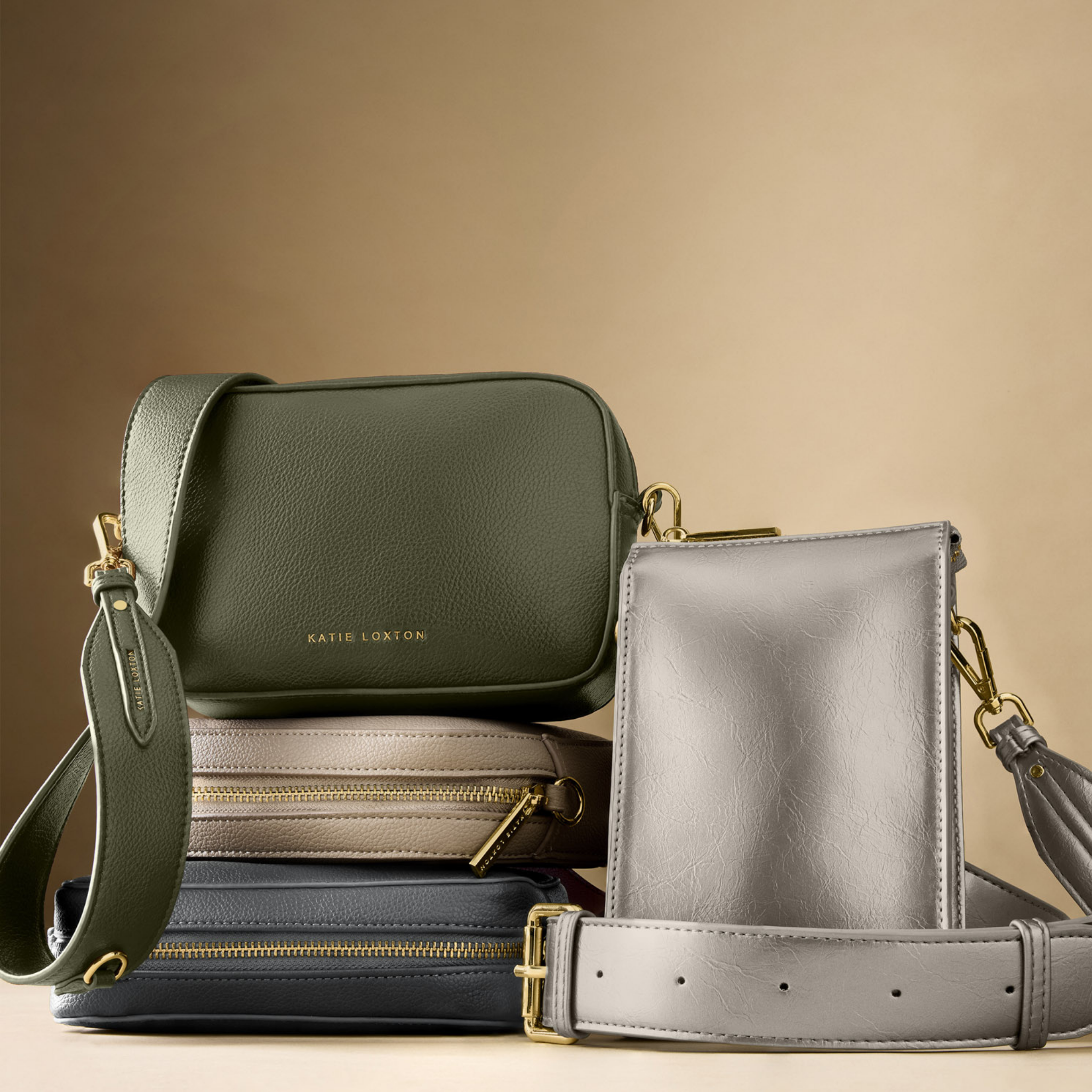 Womens Katie Loxton Pewter Avery Small Crossbody Bag