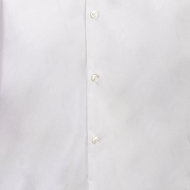 Mens HUGO White Kenno Slim Fit L/s Shirt