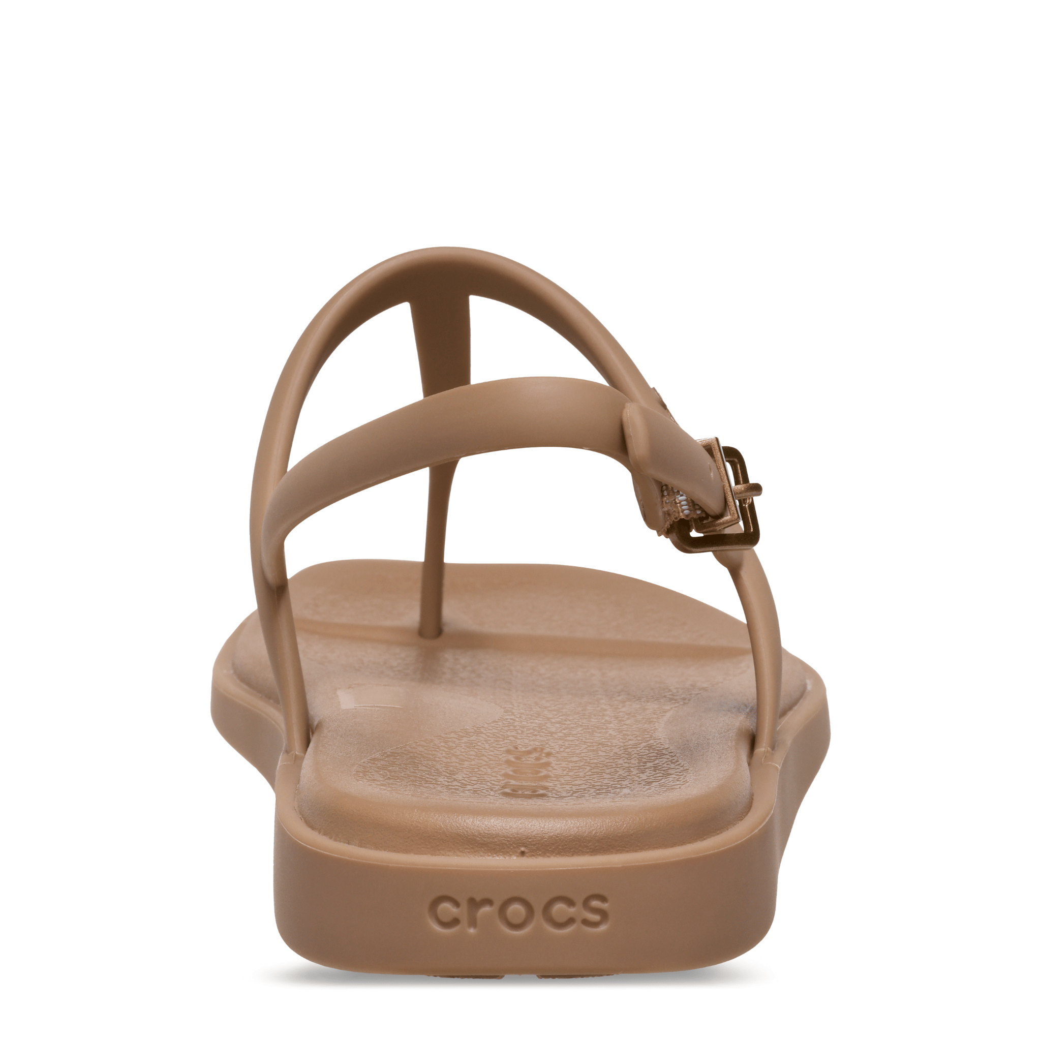 Womens Crocs Milk Chocolate Miami Thong Flip Sandals