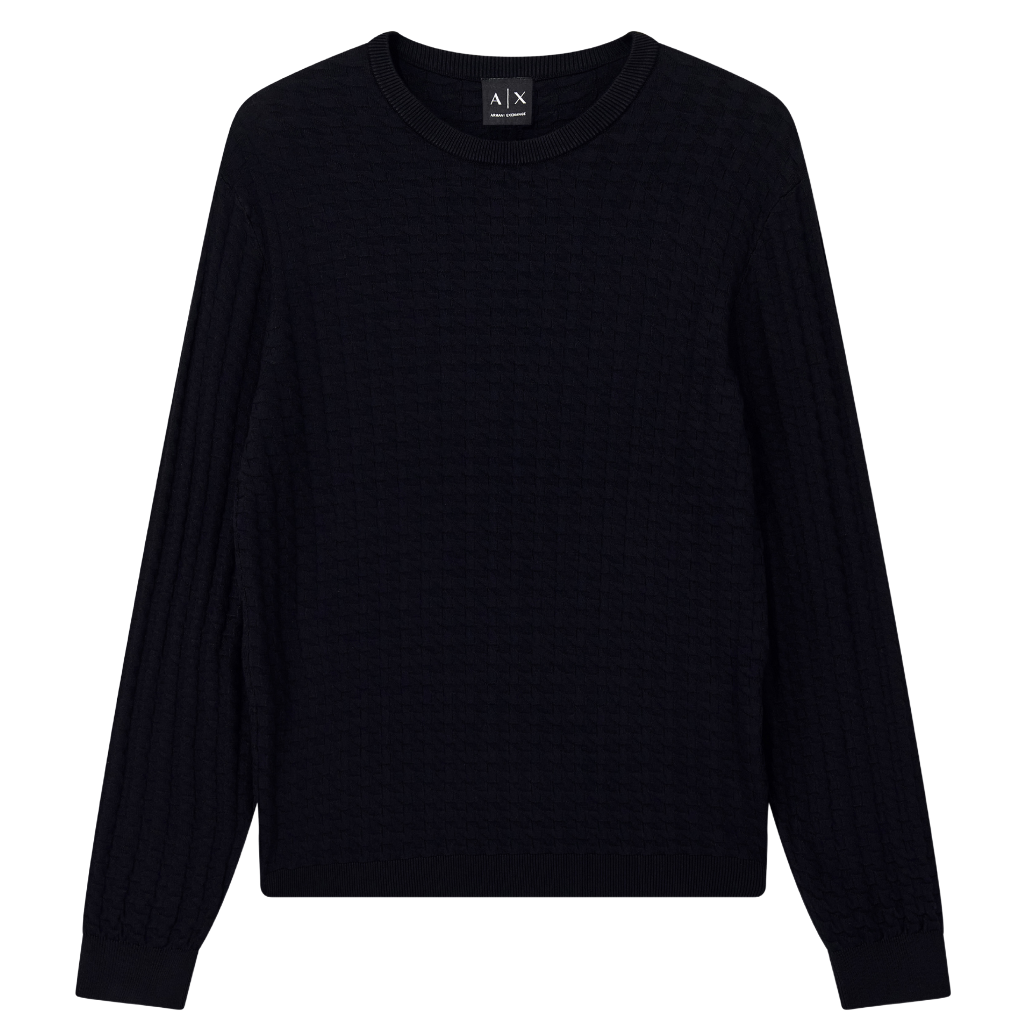 Mens Armani Exchange Deep Navy Arrow Knitted Jumper