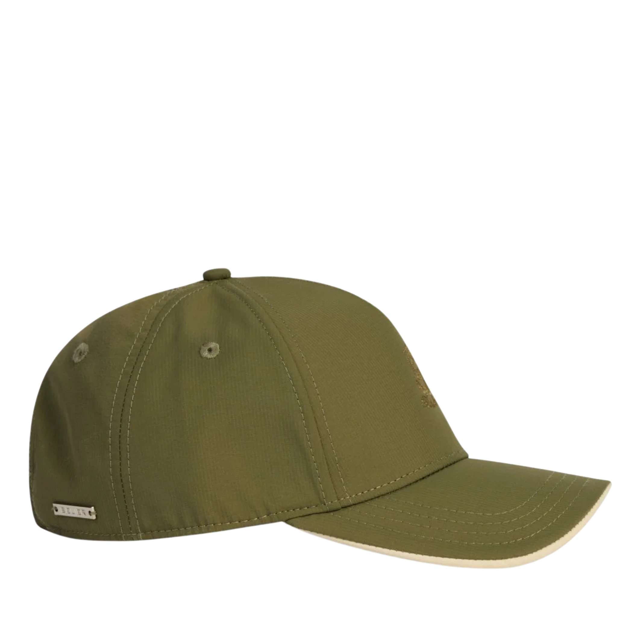 Mens Belier Olive Crest Embroidered Cap
