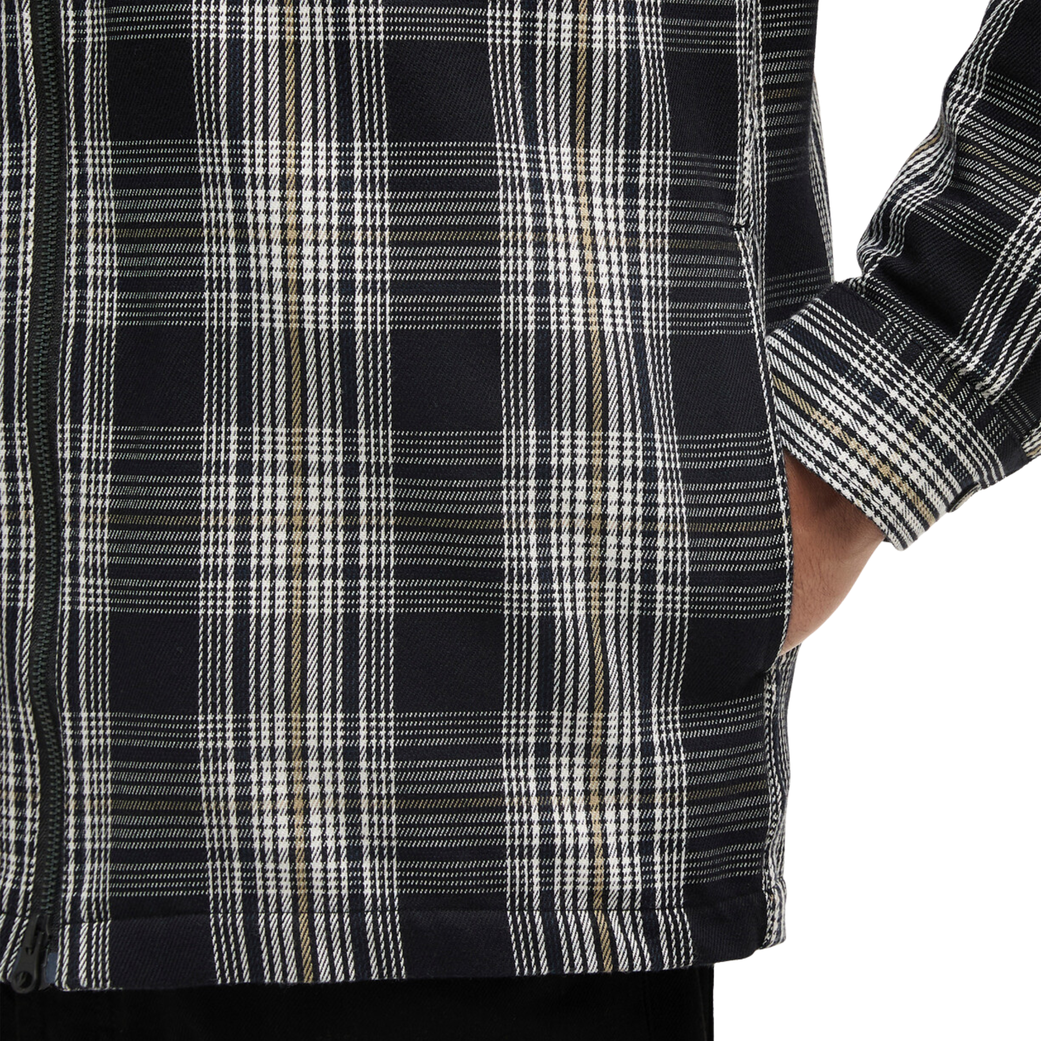 Mens Barbour International Black Seafield Check Overshirt