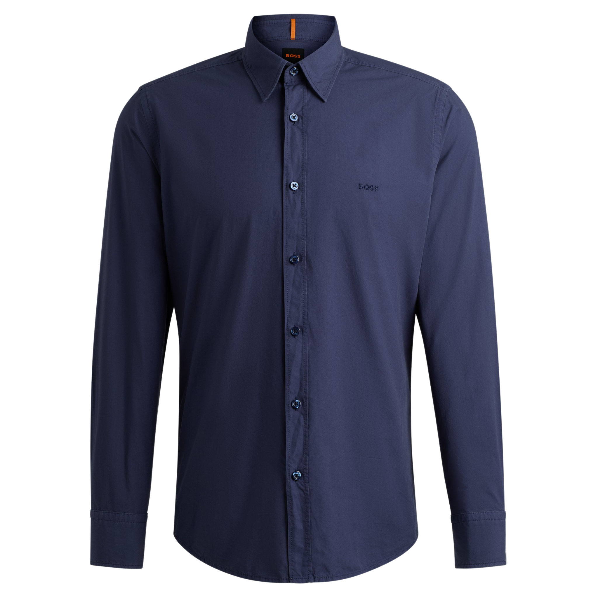 Mens BOSS Navy Relegant_6_M Regular Fit L/s Shirt