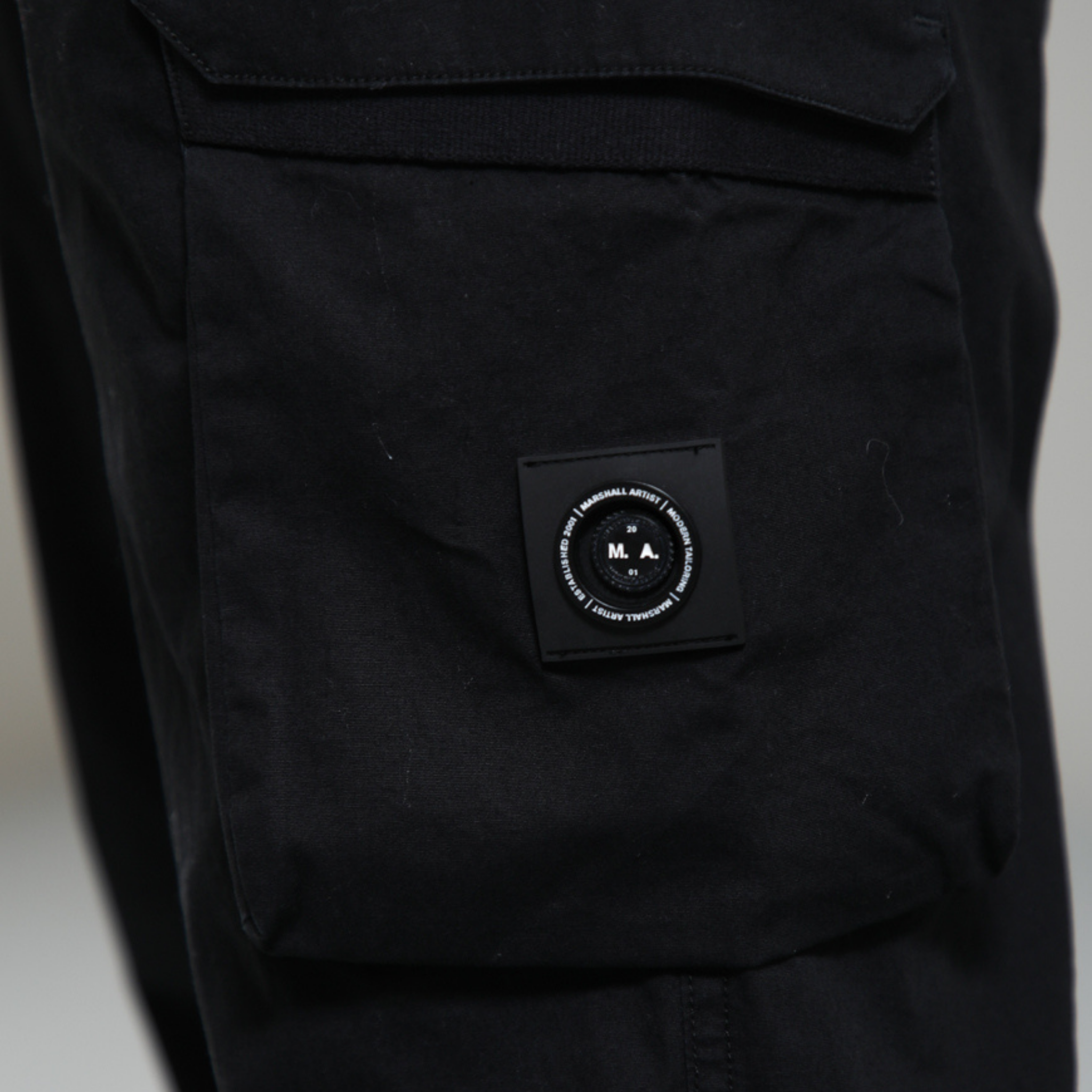 Mens Marshall Artist Black Terrain Cargo Pants