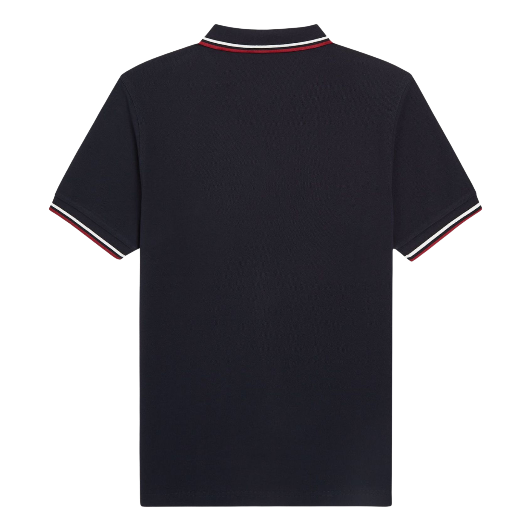 Mens Fred Perry Navy/Snow White/Burnt Red Twin Tipped S/s Polo Shirt