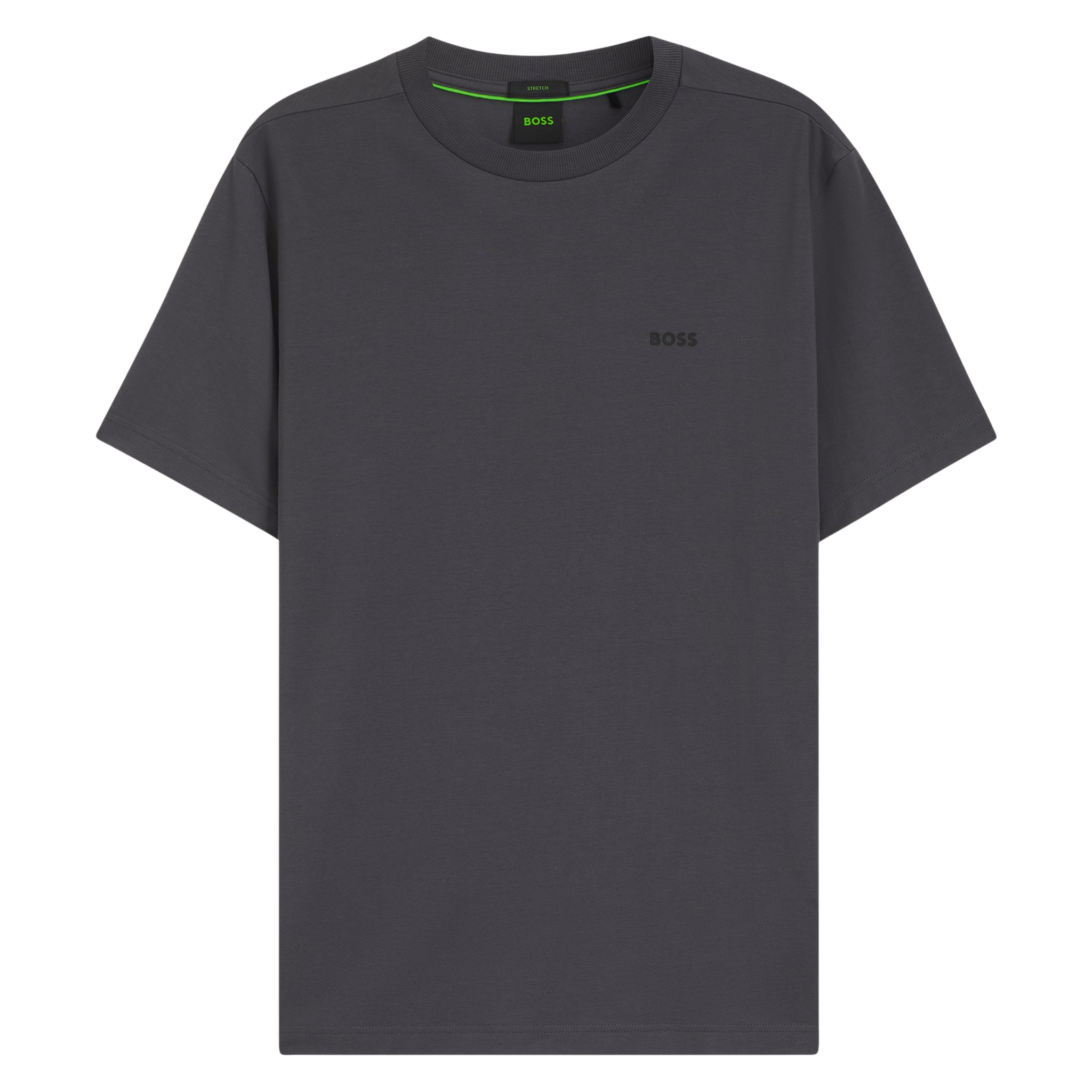 Mens BOSS Open Grey Tee S/s T Shirt