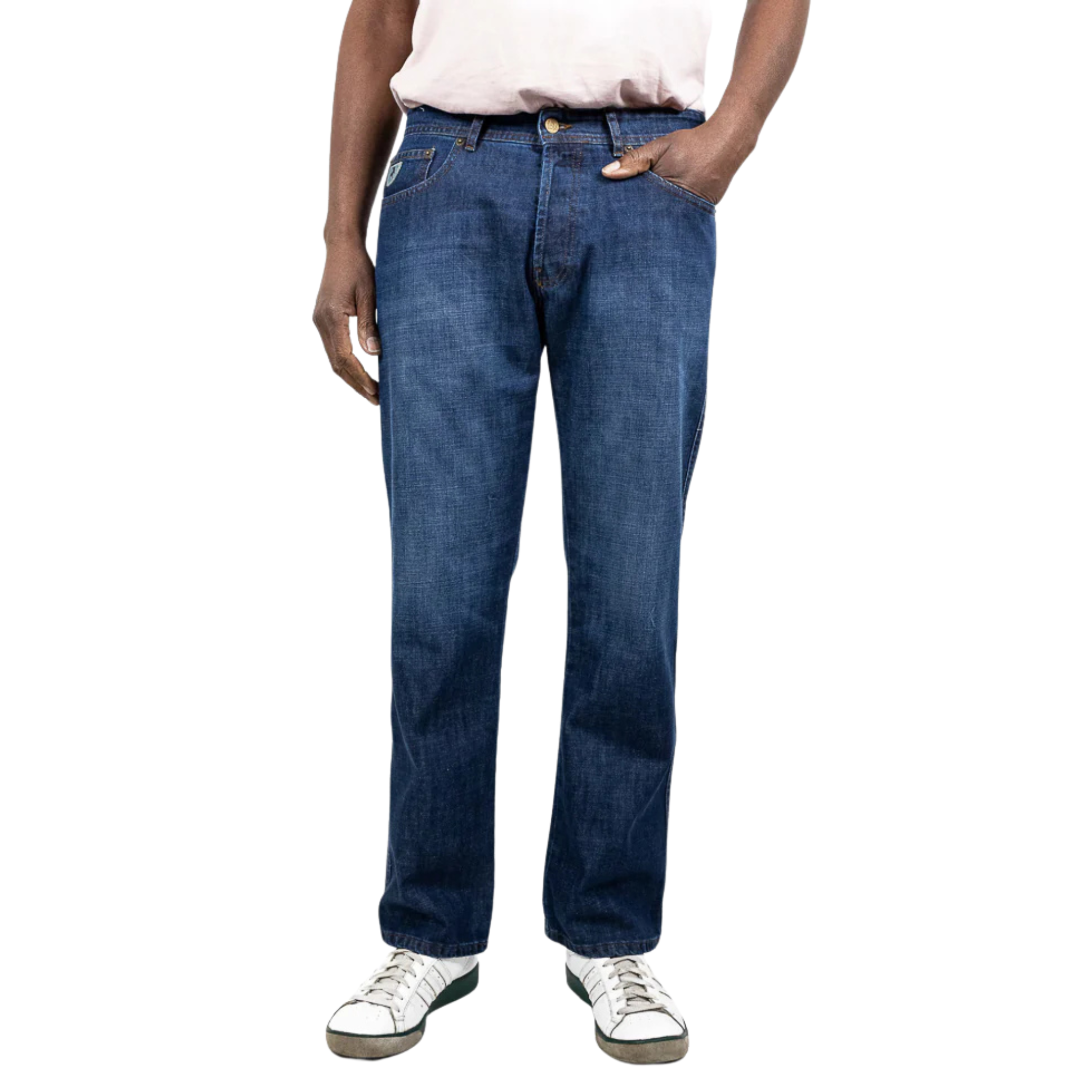 Mens Lois Dark Stone Wash Marvin Regular Fit Jeans