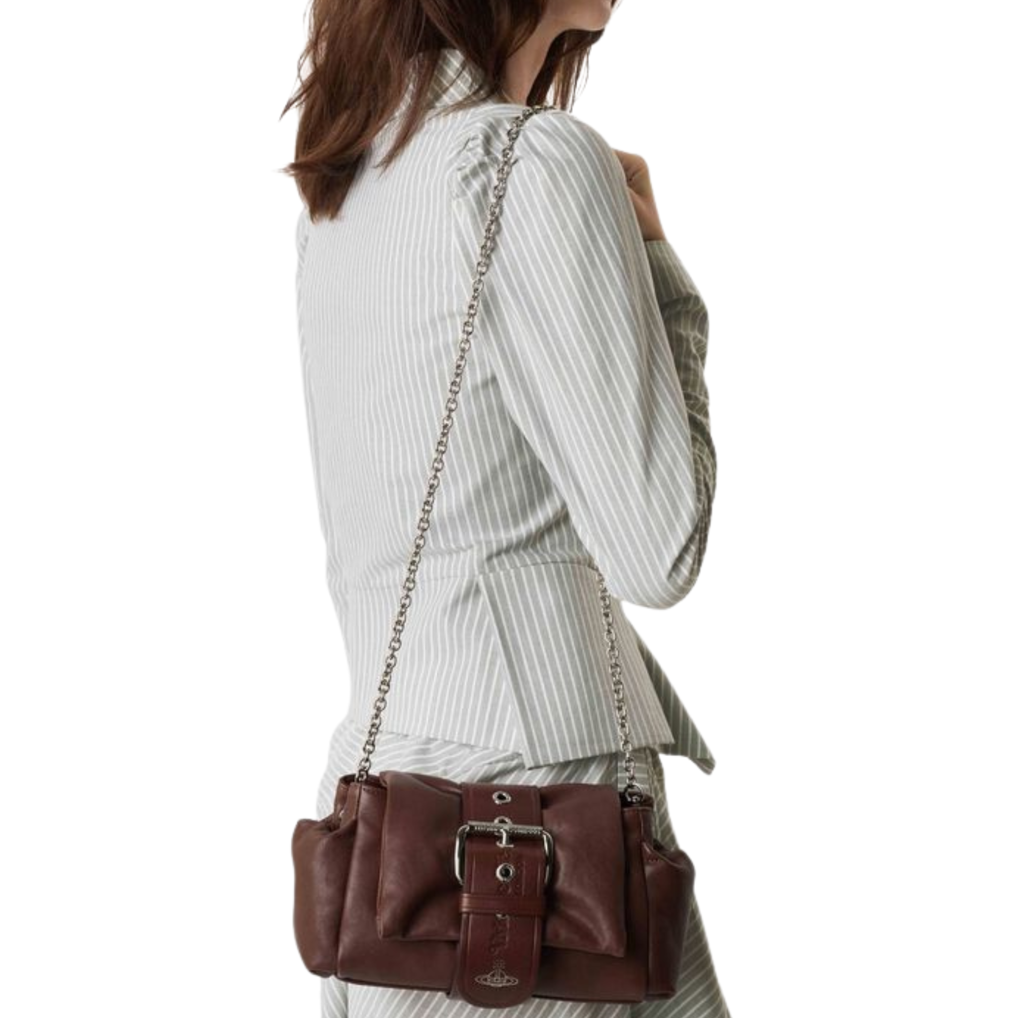 Womens Vivienne Westwood Chestnut Hazel Treasure Shoulder Bag