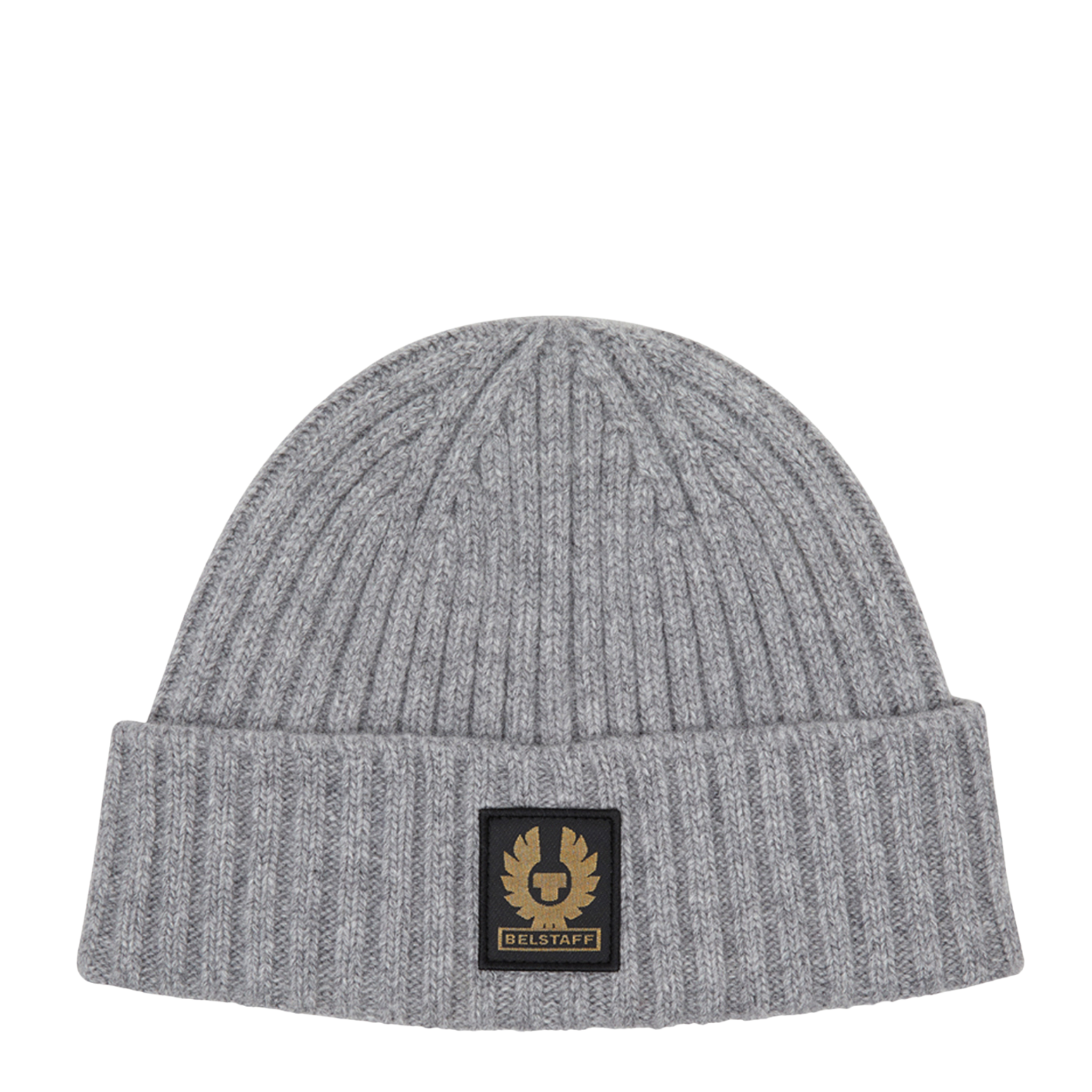 Mens Belstaff Pale Grey Melange Watch Beanie Hat