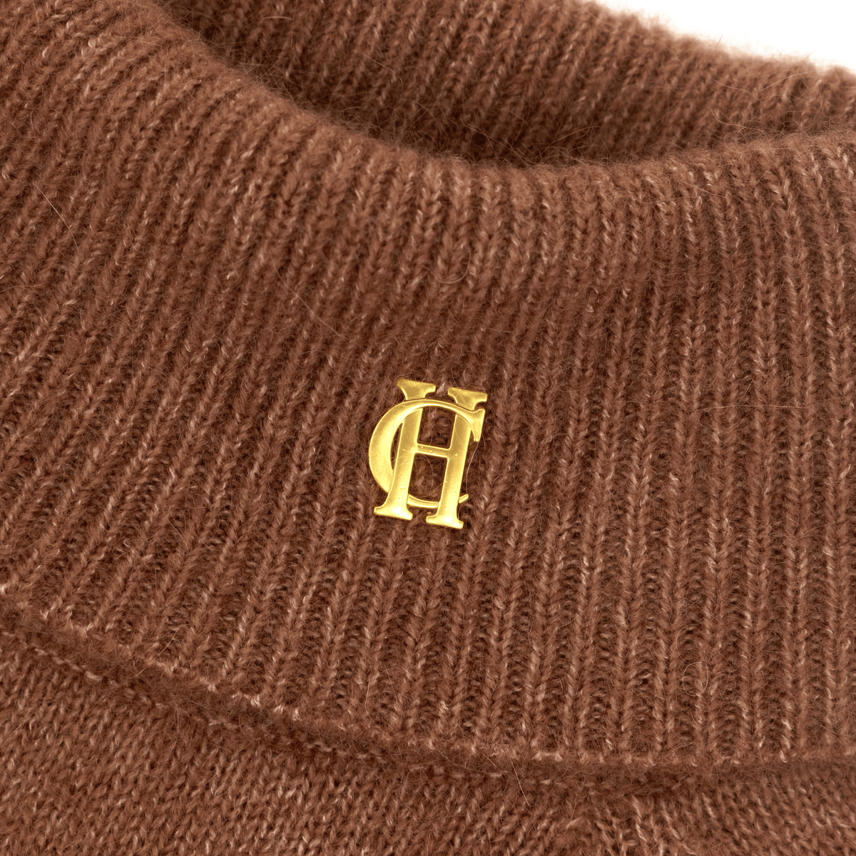 Womens Holland Cooper Latte Tori Roll Neck Knit