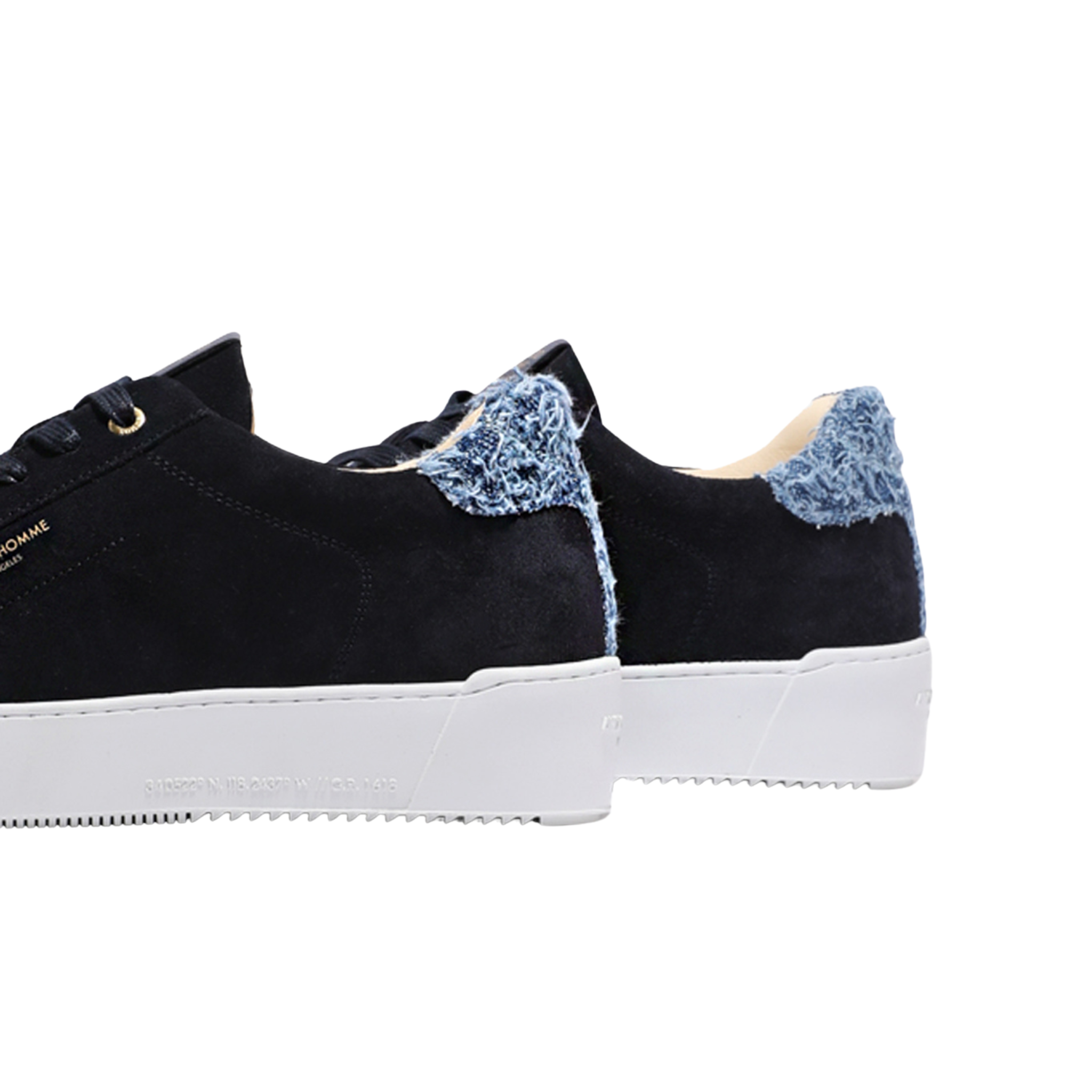 Mens Android Homme Navy/Blue Denim Zuma Suede Trainers