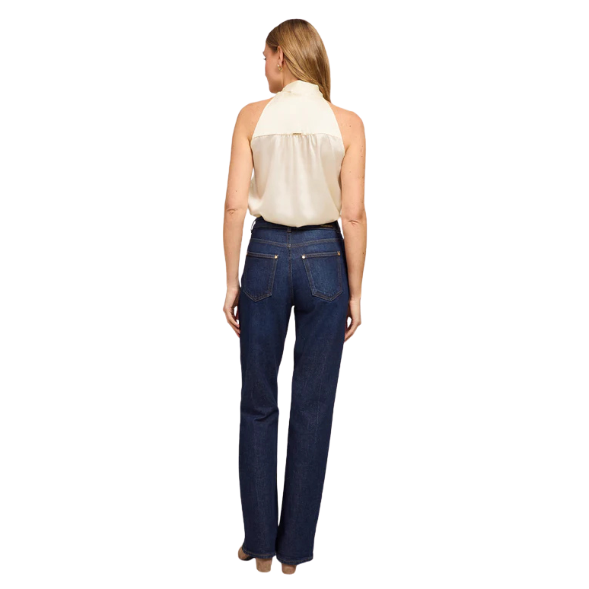 Womens Holland Cooper Oyster Ariella Sleeveless Blouse