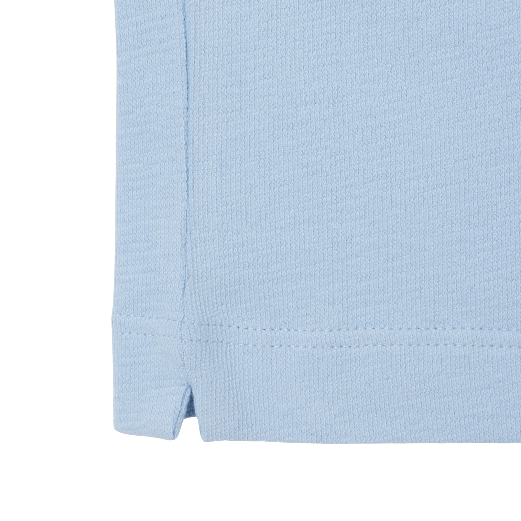 Mens Lacoste Chambray Textured Jersey Open Neck S/s Polo