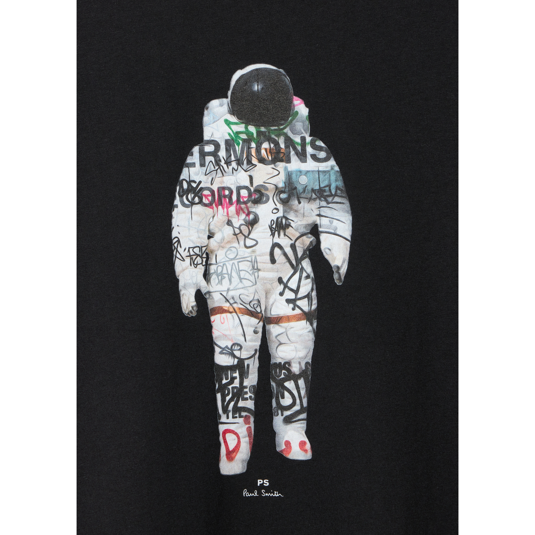 Mens Paul Smith Black Astronaut S/s T Shirt