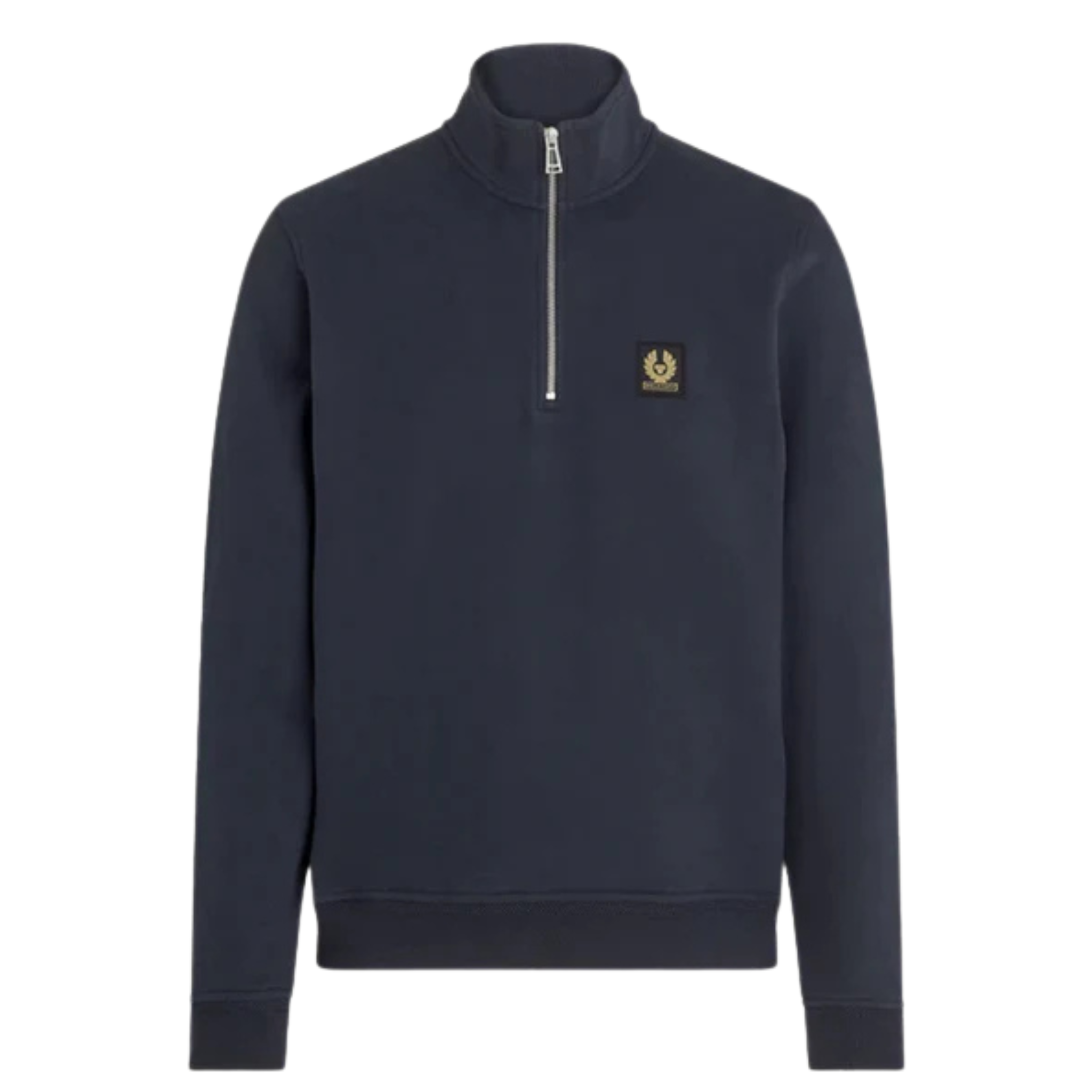 Mens Belstaff Dark Ink Half Zip Sweatshirt