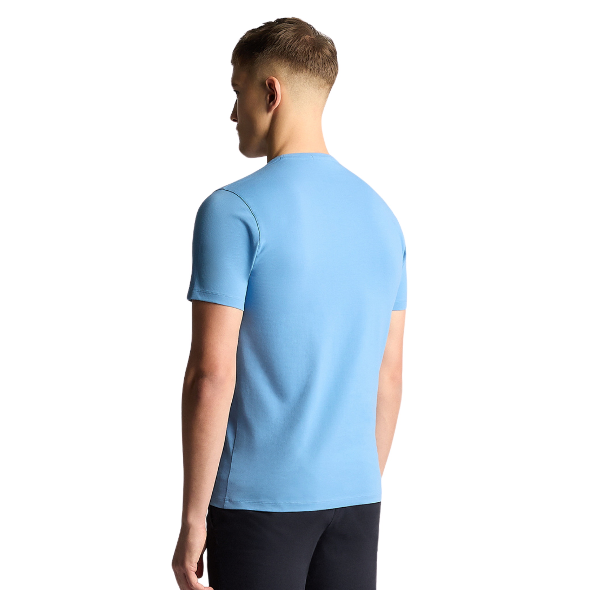 Mens Remus Uomo Blue Cotton Stretch S/s T Shirt