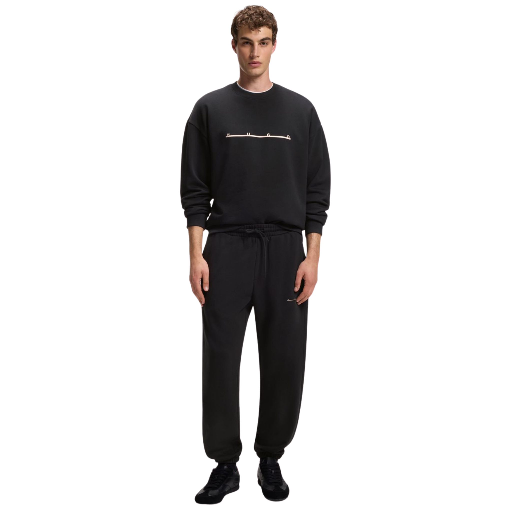 Mens HUGO Black Datrisweat Sweatshirt