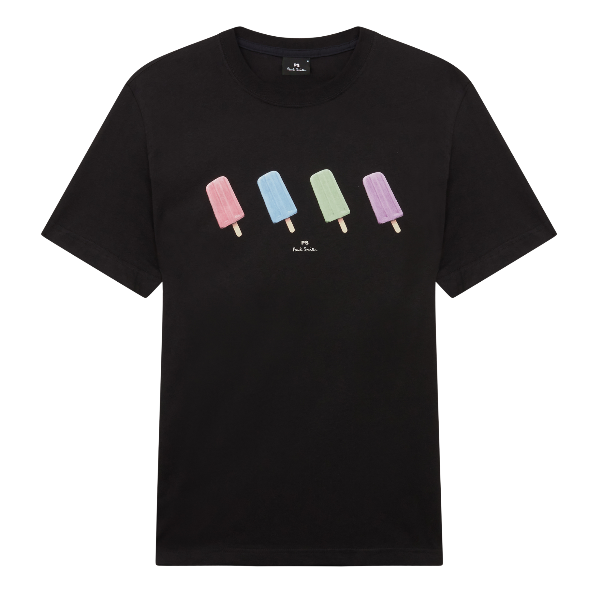 Mens Paul Smith Black Lollies Reg Fit S/s T Shirt