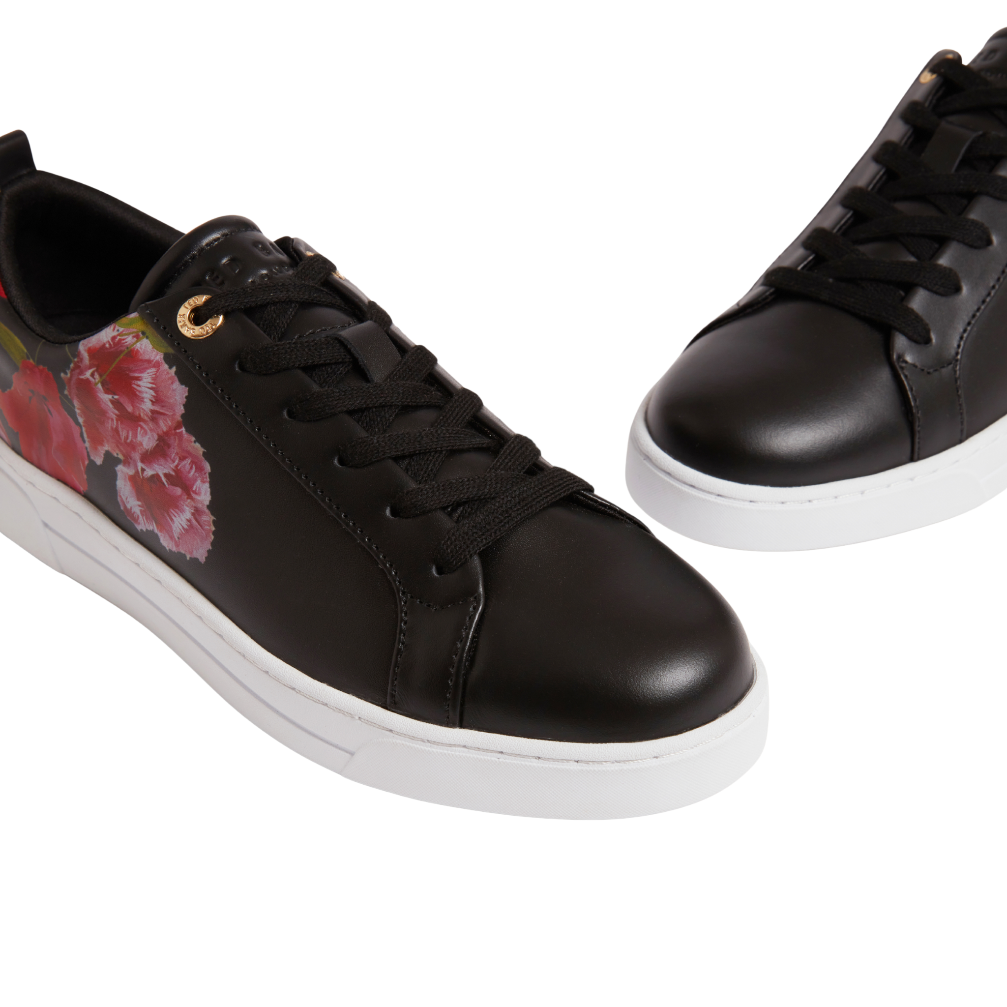 Womens Ted Baker Black Prinell Floral Printed Trainers