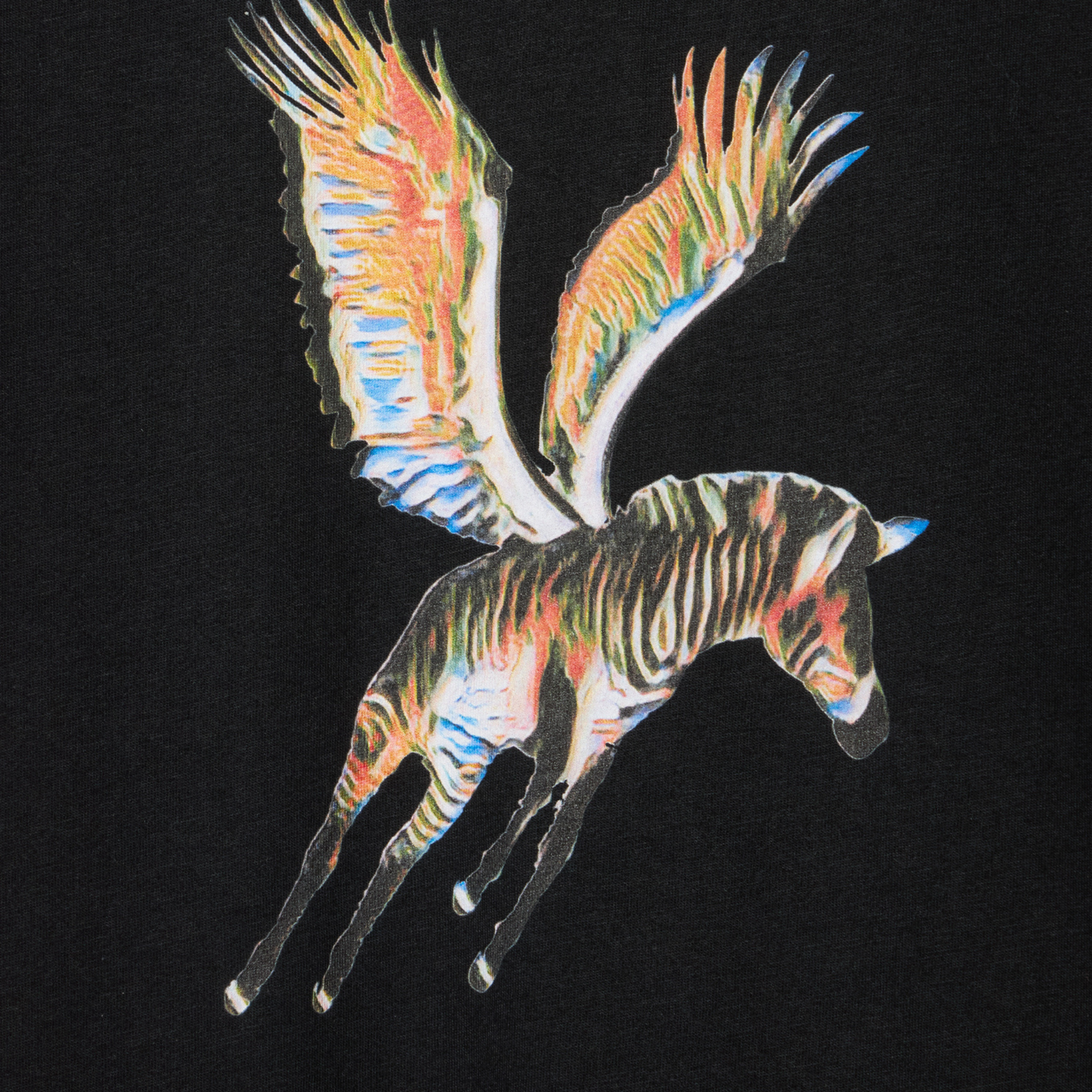 Mens Paul Smith Black Flying Zebra Reg Fit S/s T Shirt