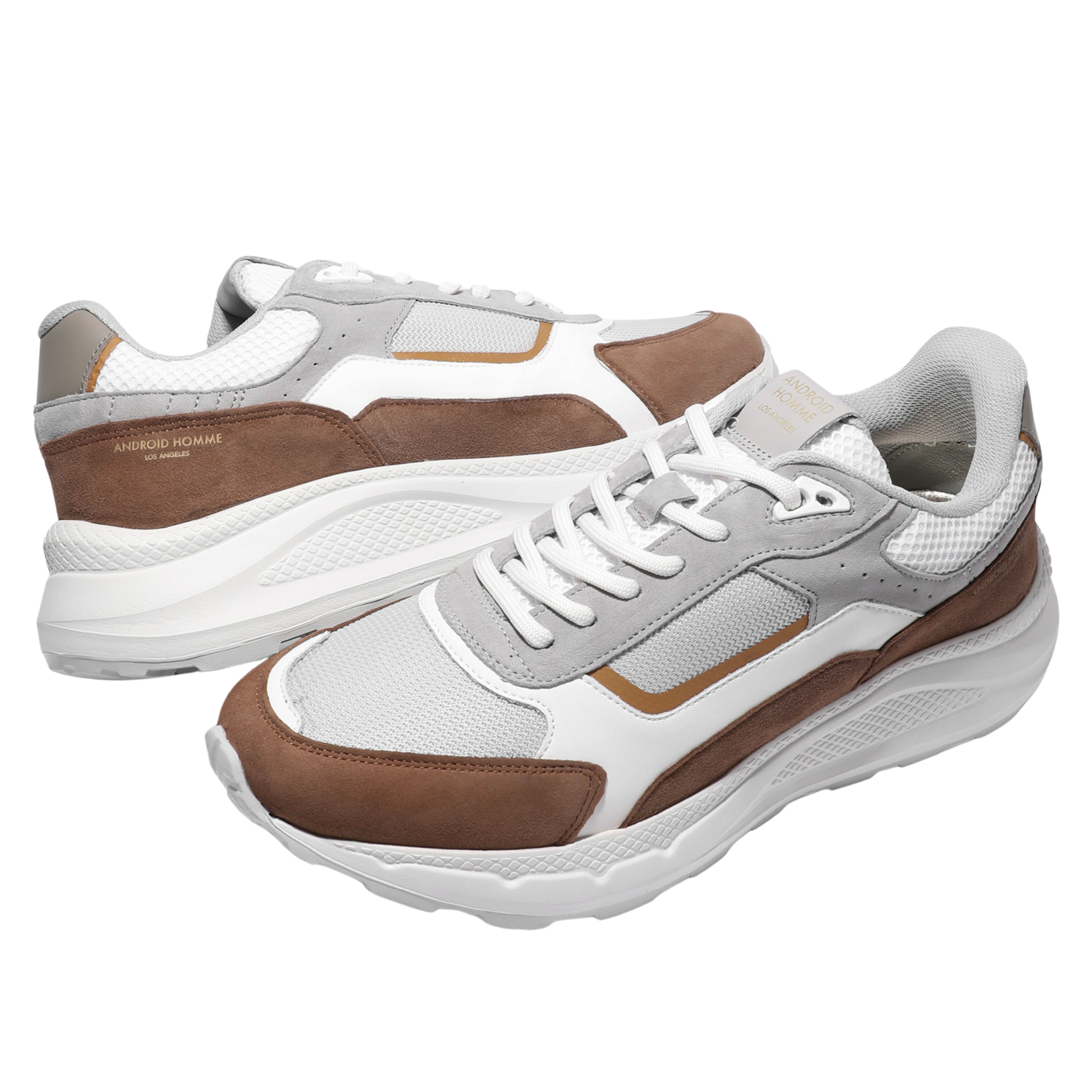 Mens Android Homme Chocolate/Grey/White El Porto Trainers