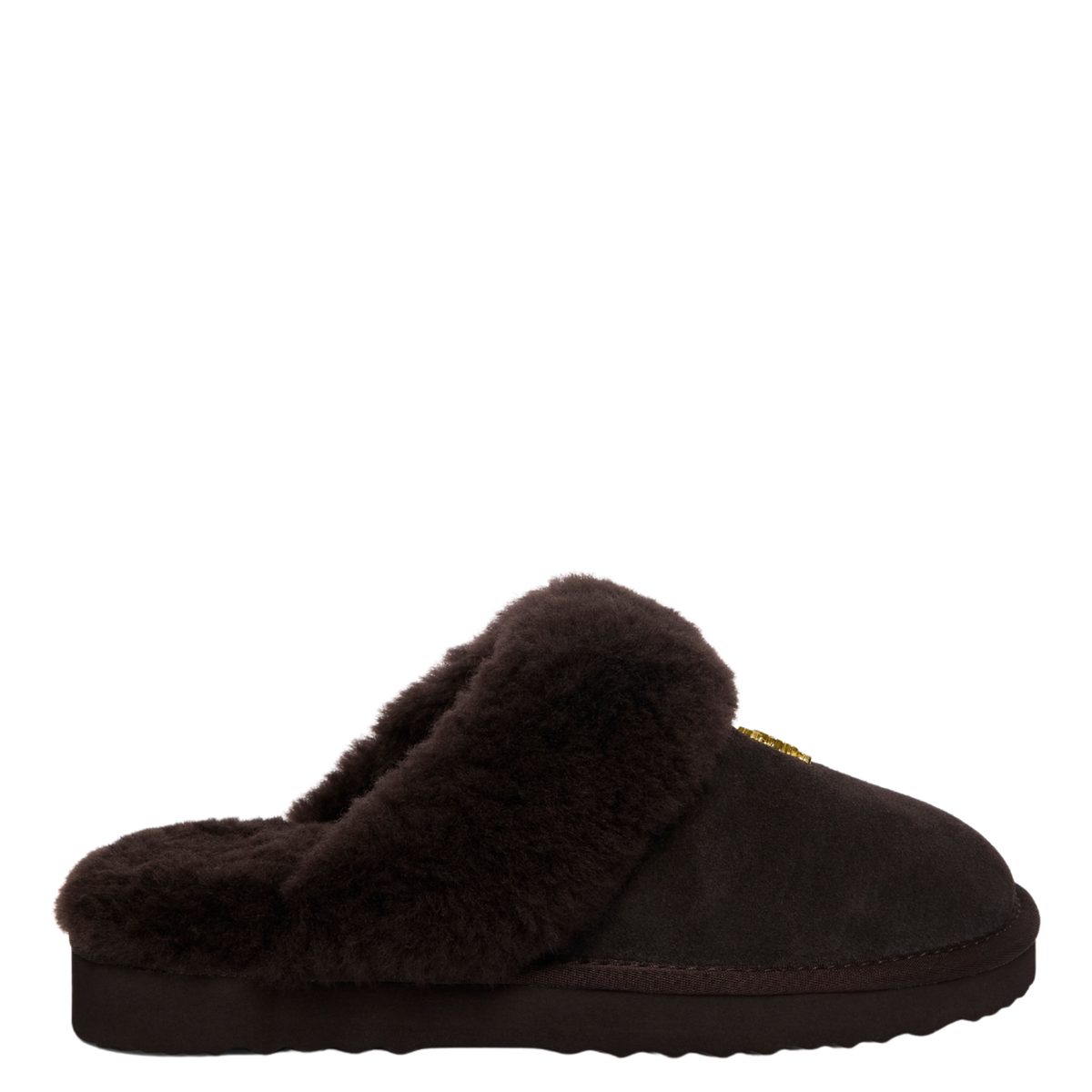 Womens Holland Cooper Chocolate Classic Shearling Slippers