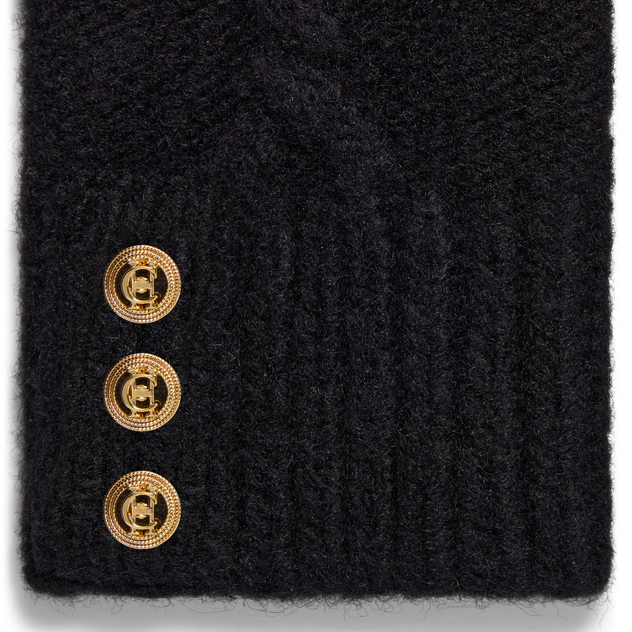 Womens Holland Cooper Black Sloane Fingerless Gloves