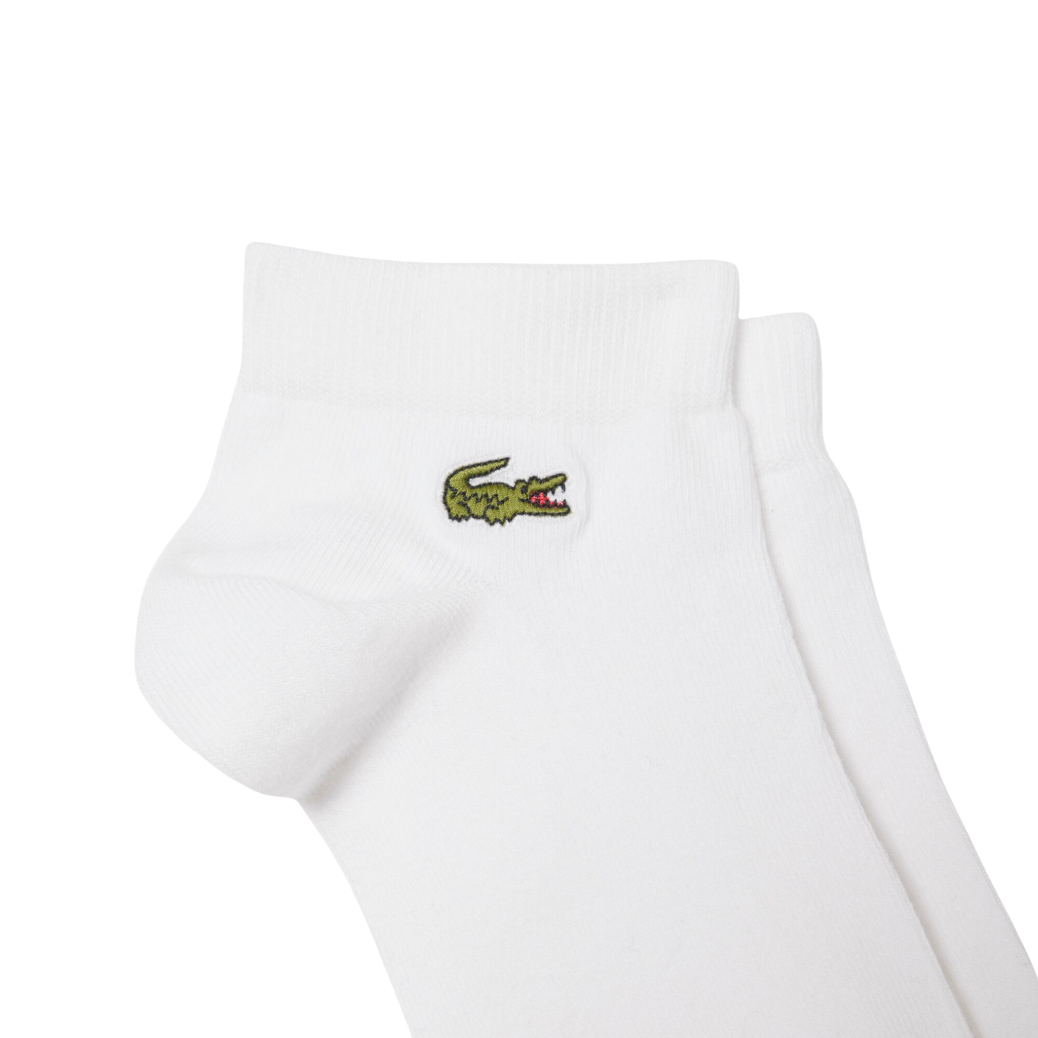 Mens Lacoste White 3 Pack Trainer Socks