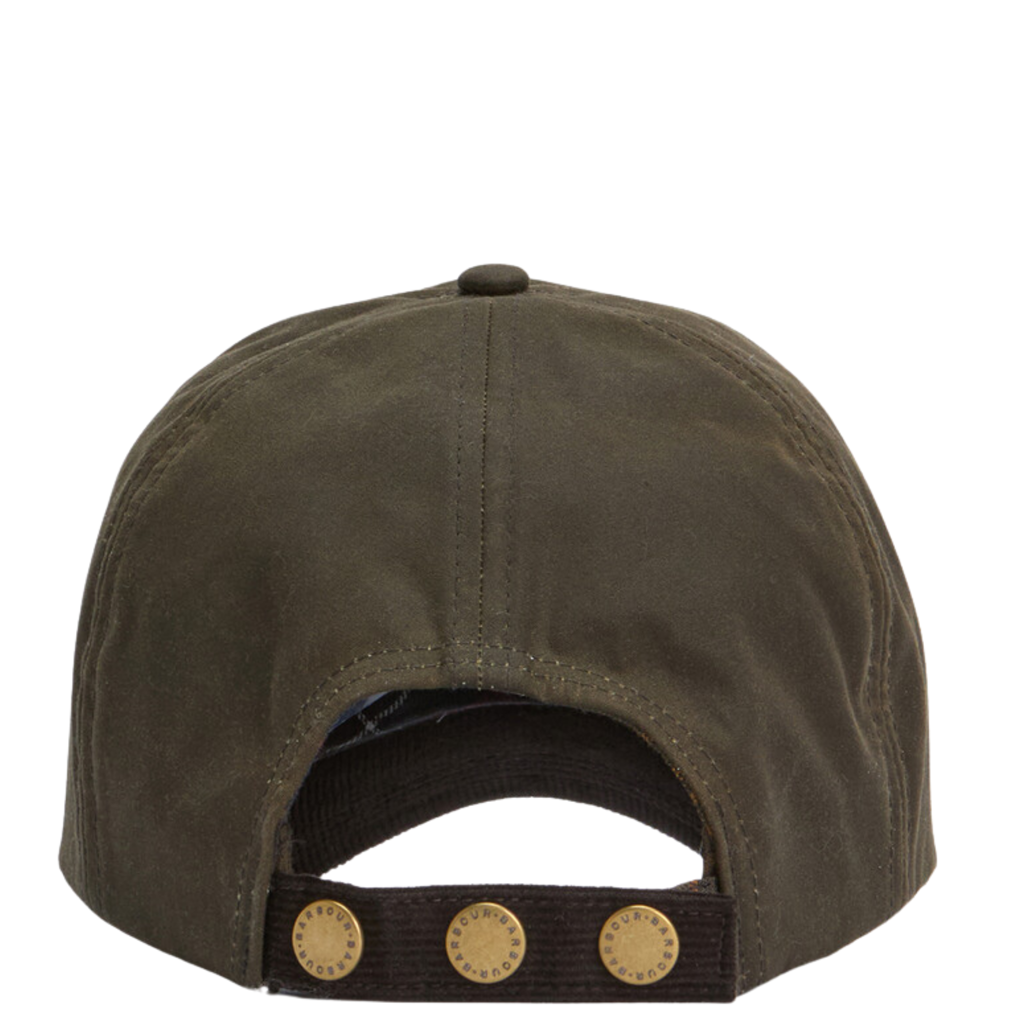Mens Barbour Olive/Brown Ashby Wax Cap
