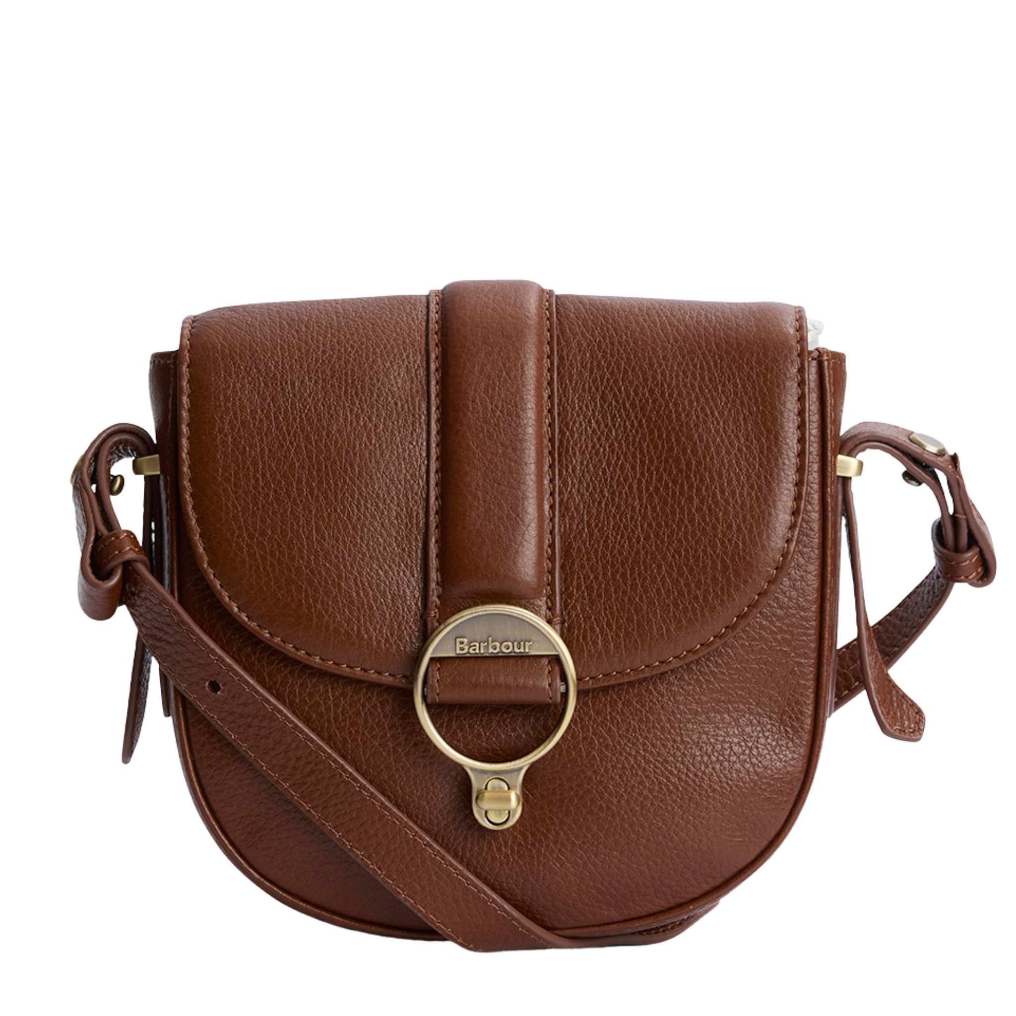 Womens Barbour Brown Elm Leather Crossbody Bag