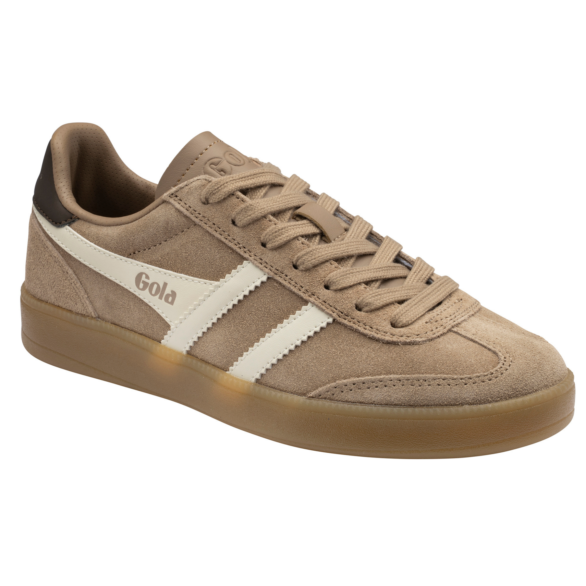 Womens Gola Cappuccino/Off White/Dark Brown/Gum Viper Trainers