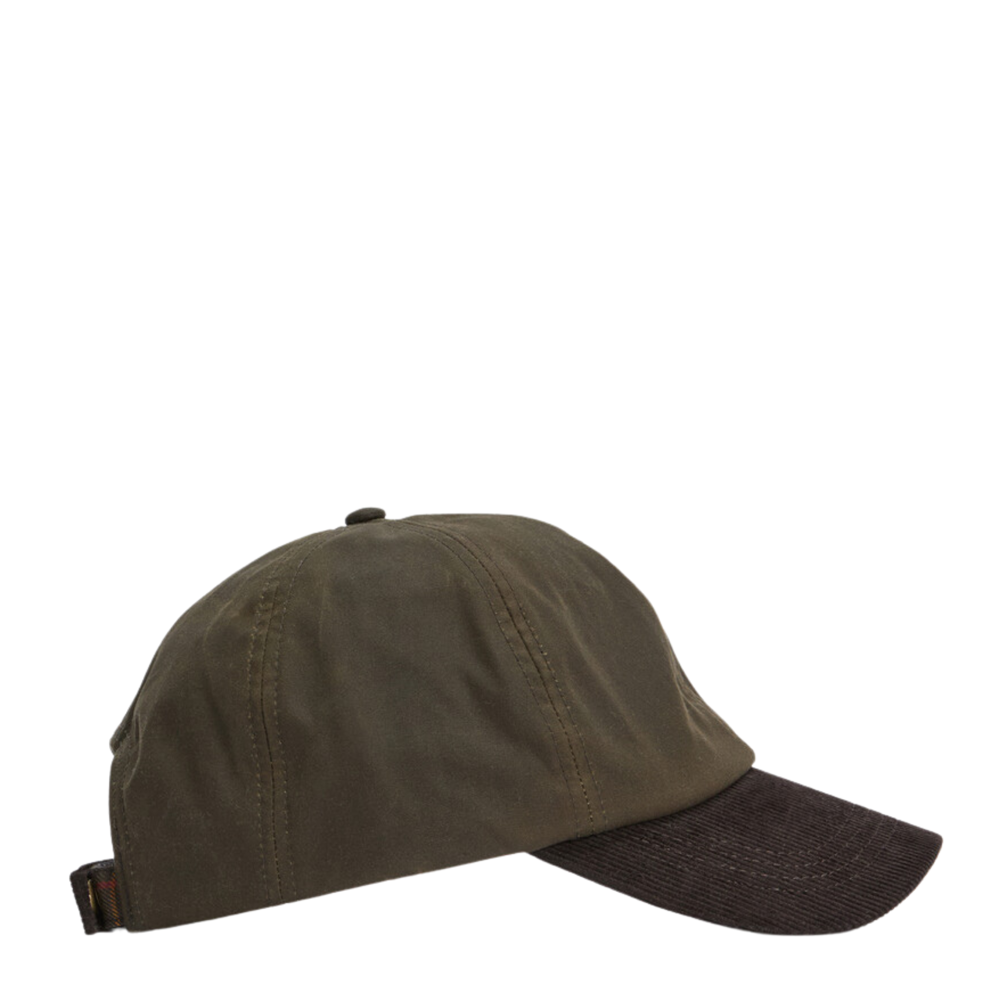 Mens Barbour Olive/Brown Ashby Wax Cap