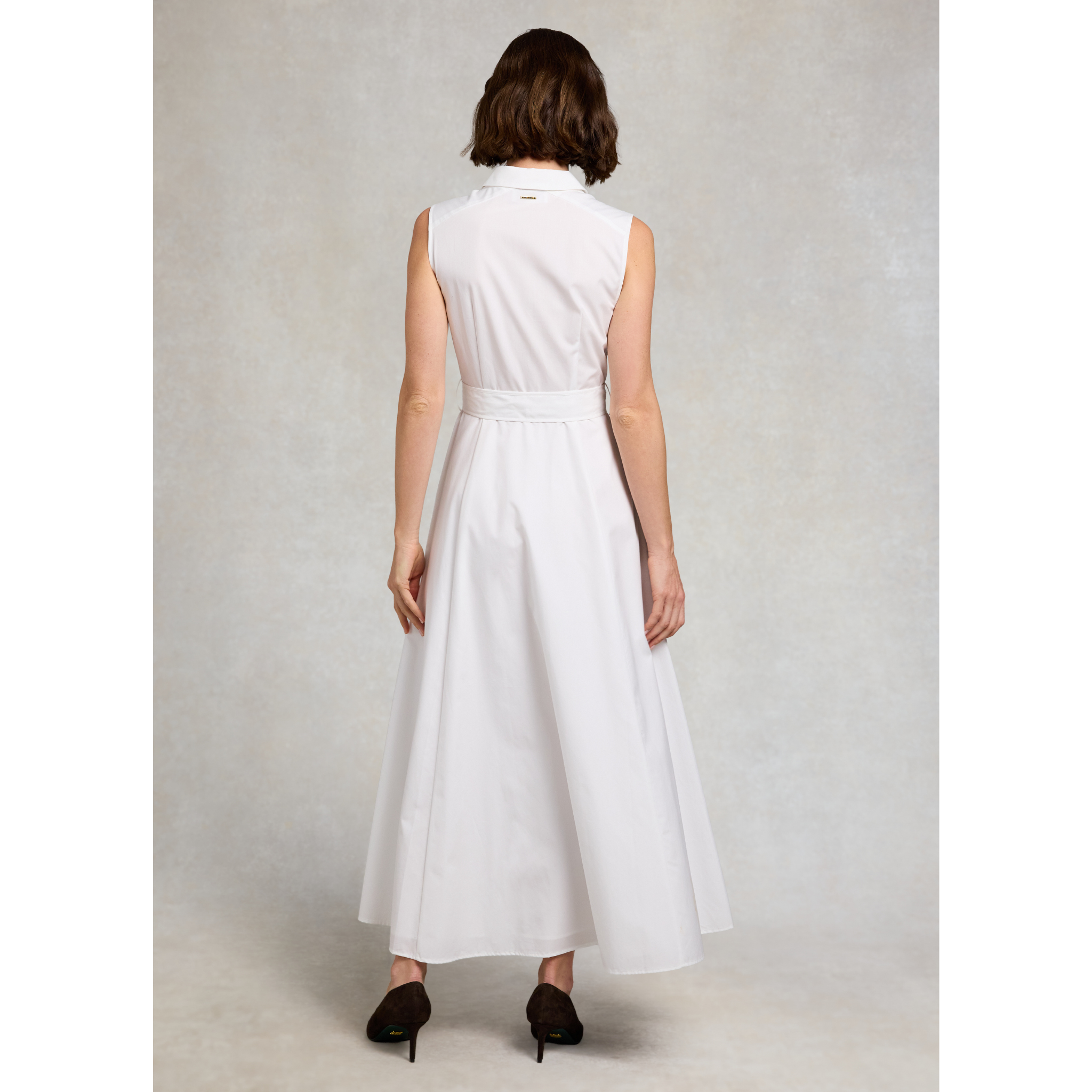 Womens Holland Cooper White Aimee Sleeveless Midi Dress