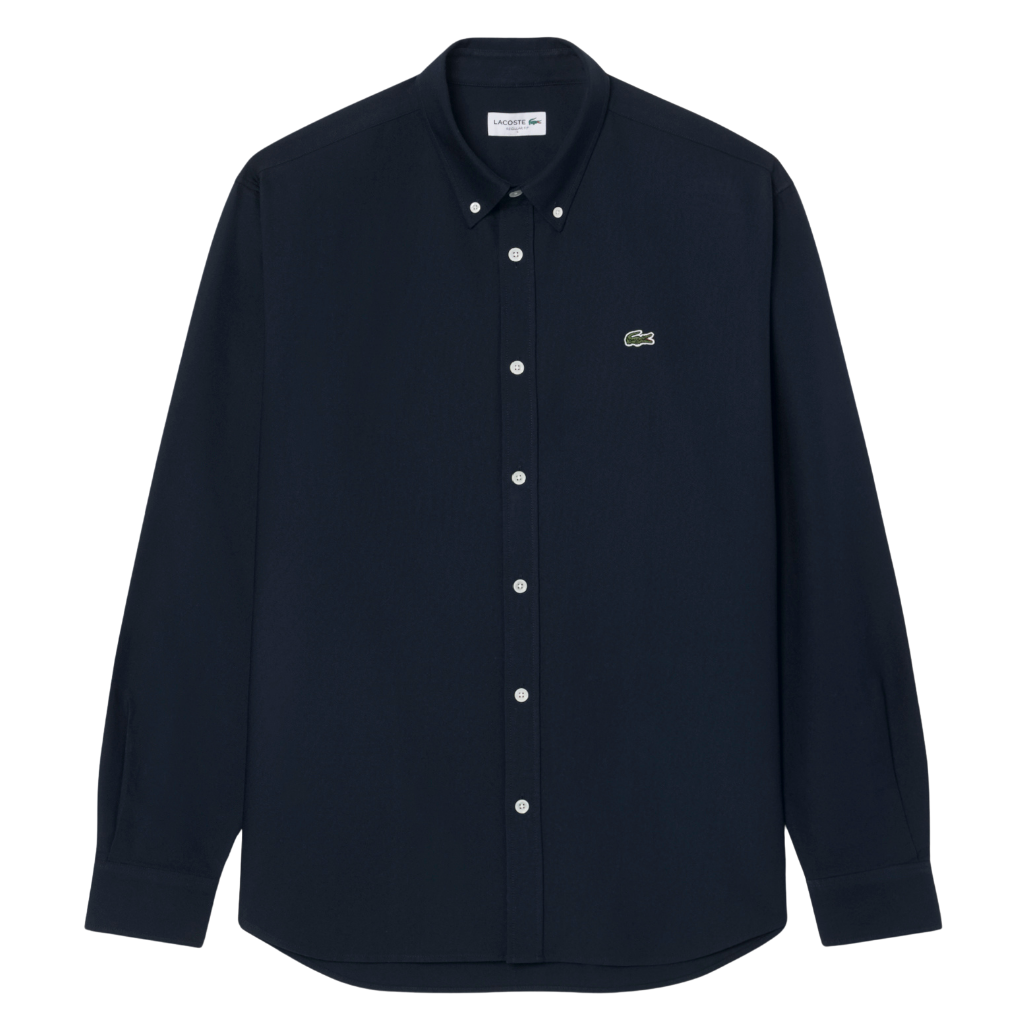 Mens Lacoste Abysm Navy Button Down Reg Fit L/s Shirt