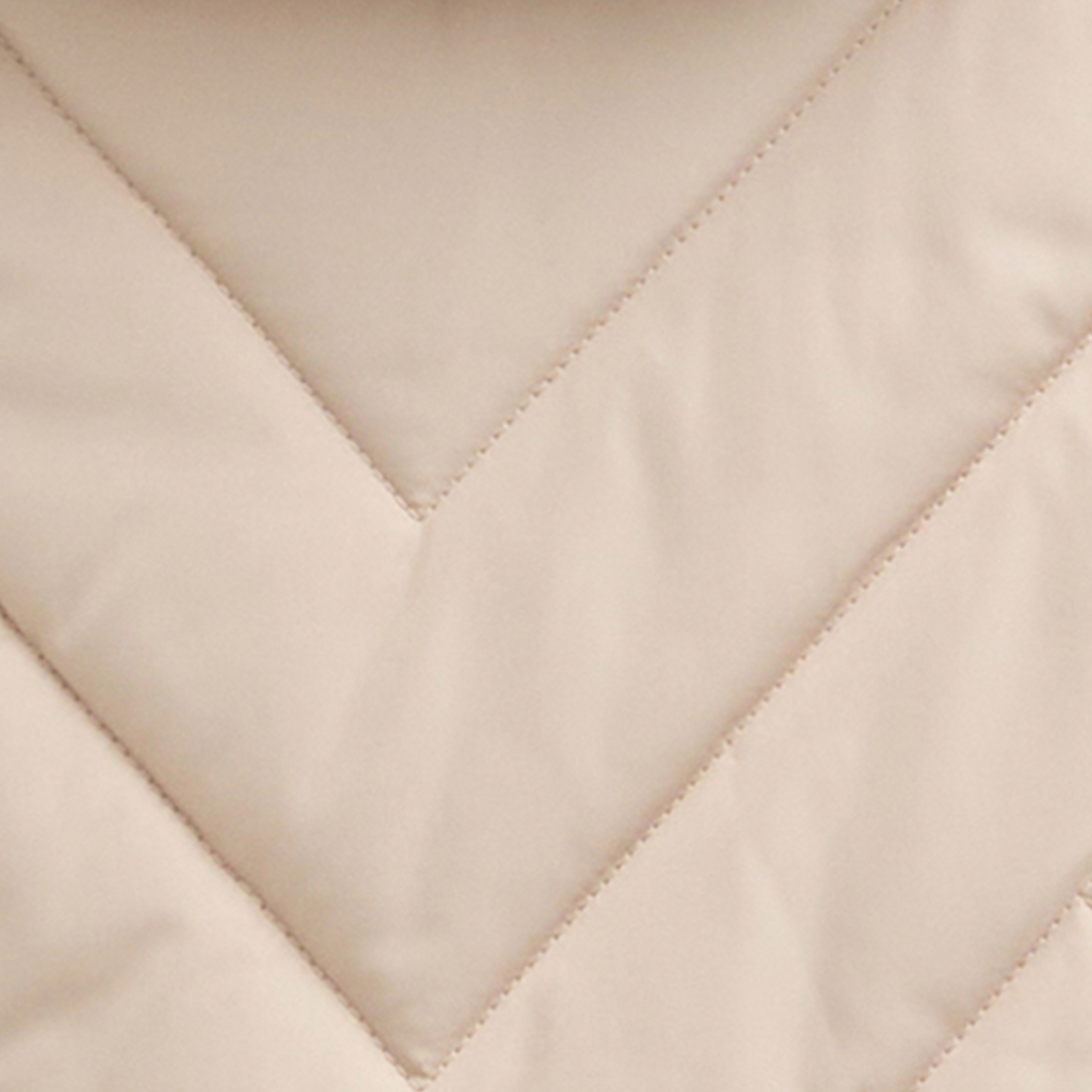 Womens Barbour International Cement Dakota Quilted Sweat Jacket