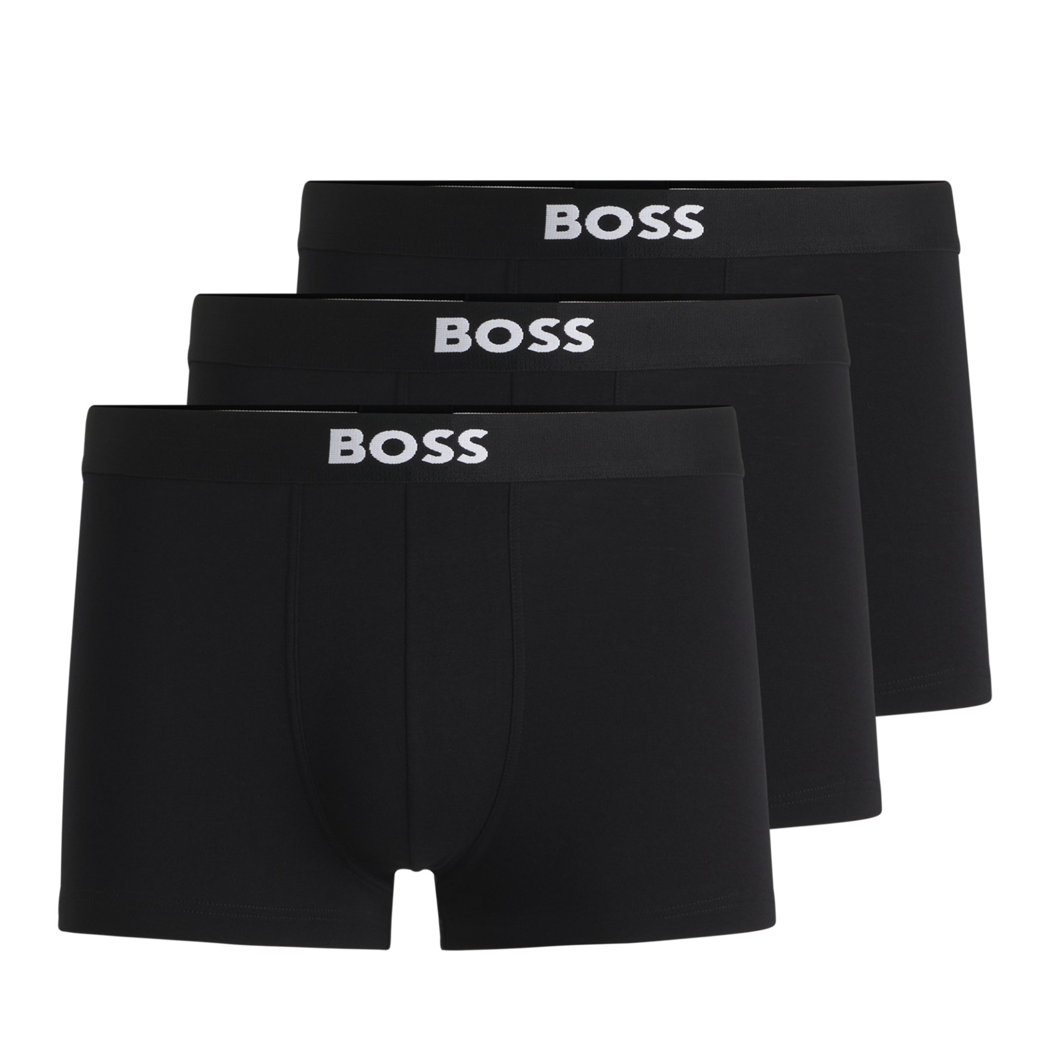 Mens BOSS Black BOSS ONE 3PK Trunks
