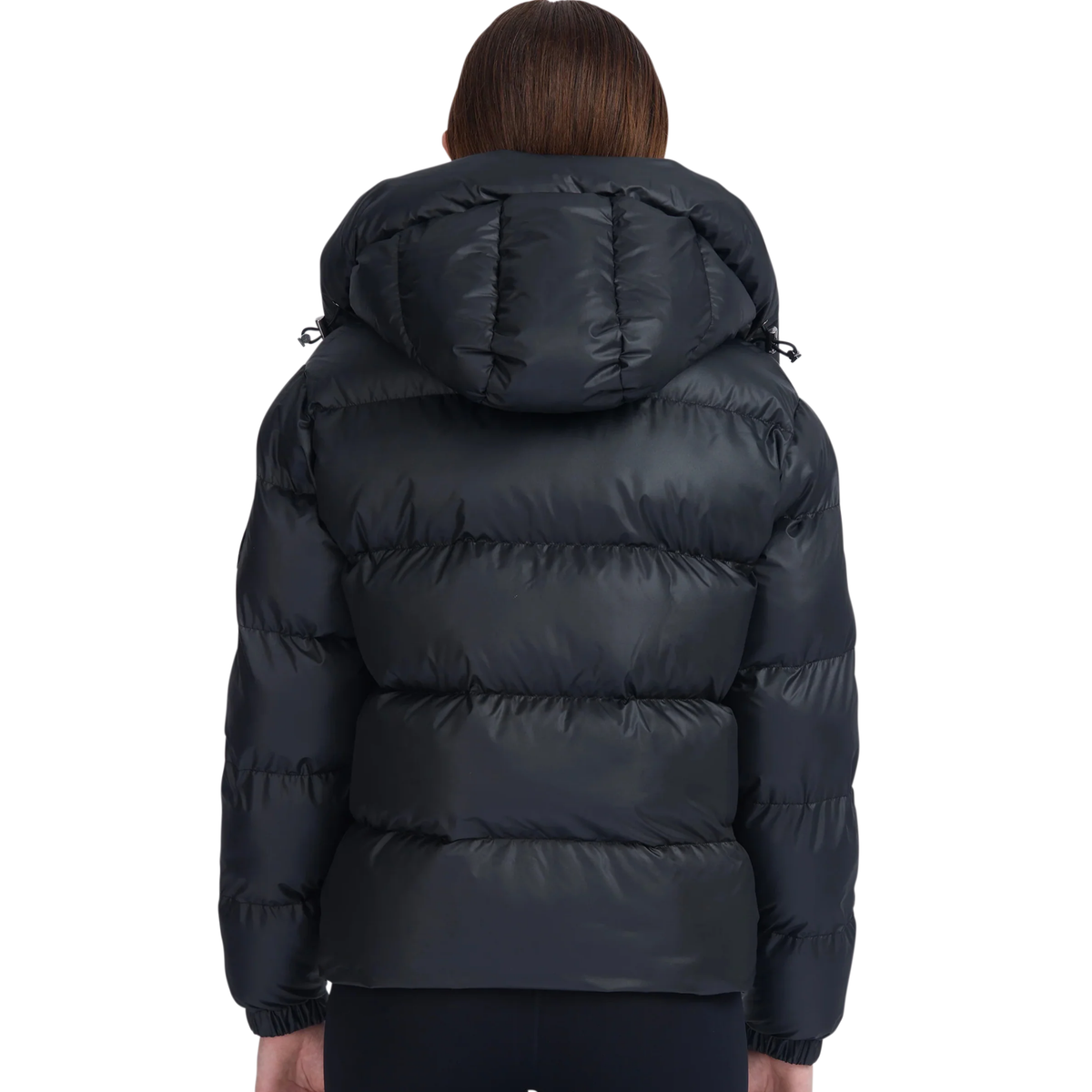 Womens Sandbanks Black/Gold Aurora Puffer Jacket