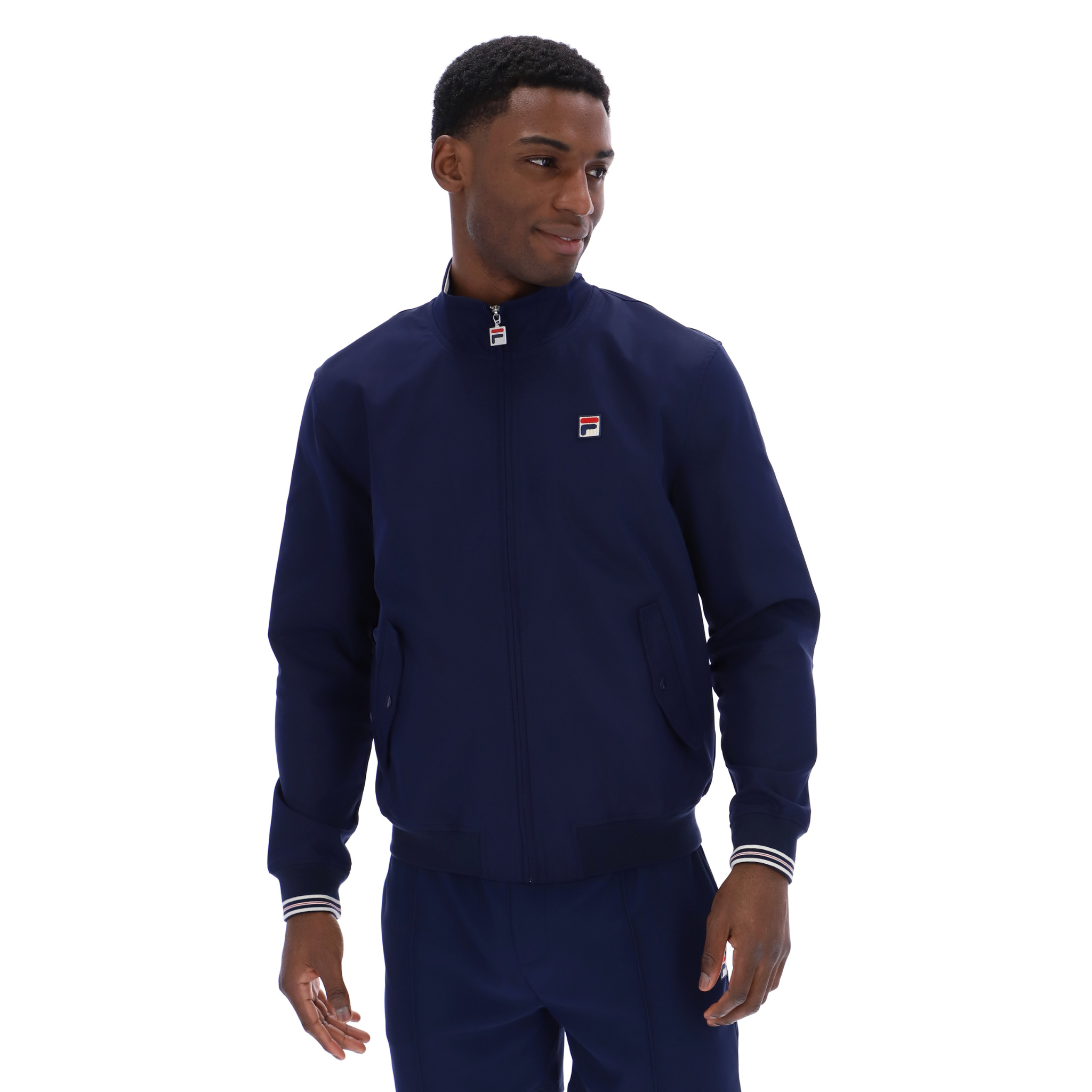 Mens Fila Navy Arturo Coach Jacket