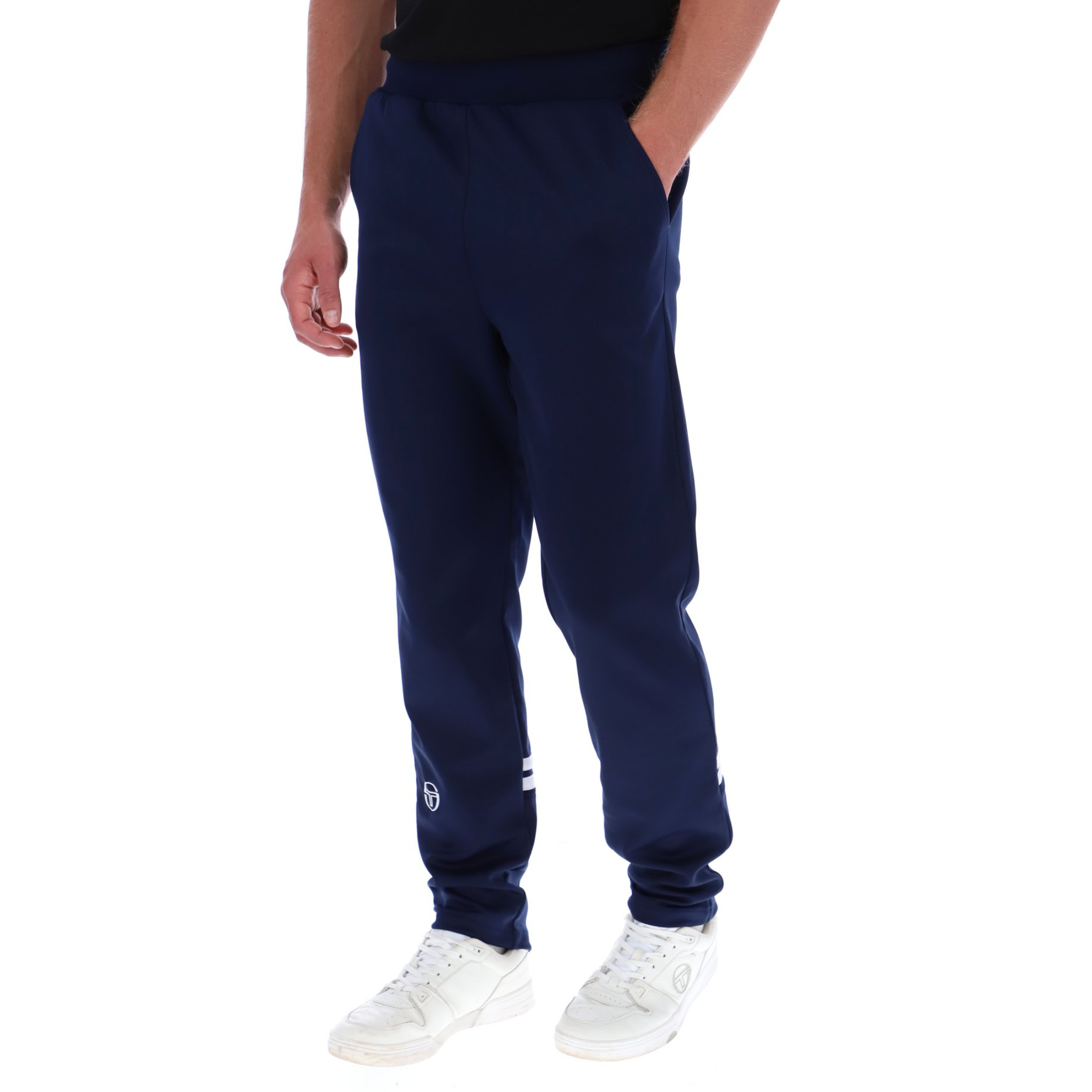 Mens Sergio Tacchini Maritime Blue/White Orion Track Pants