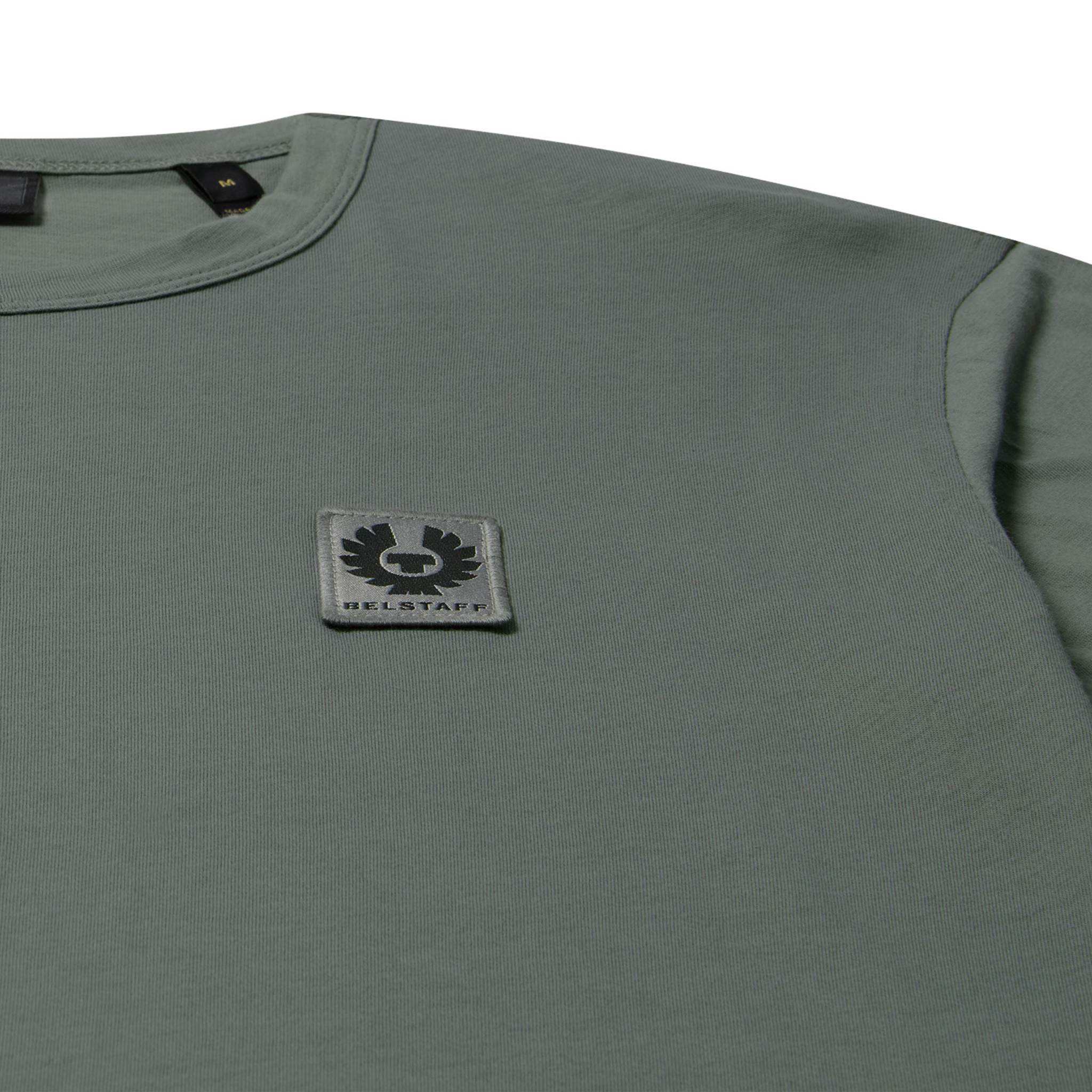 Mens Belstaff Atlantic Grey Branded S/s T Shirt