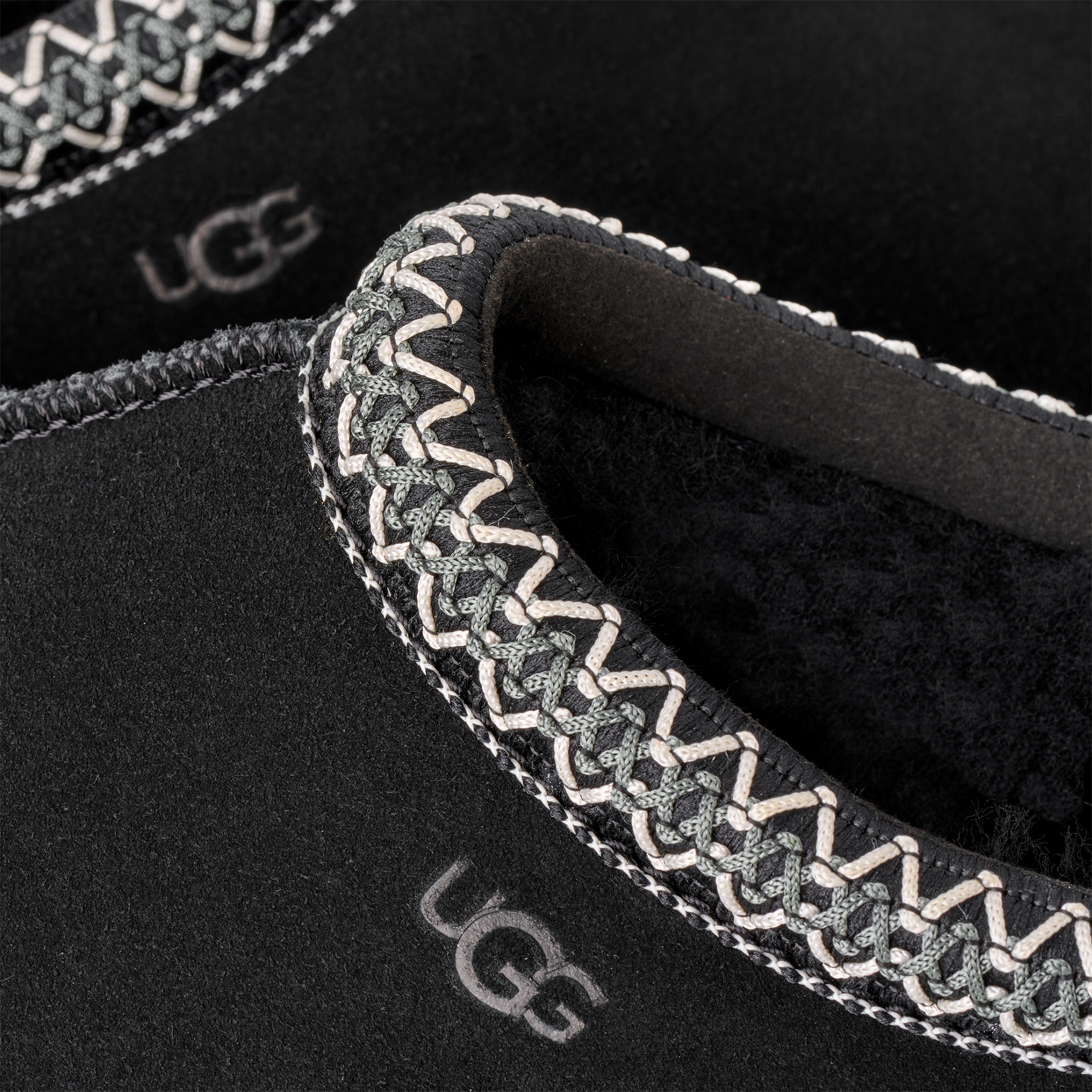 Womens UGG Black Tasman II Slippers